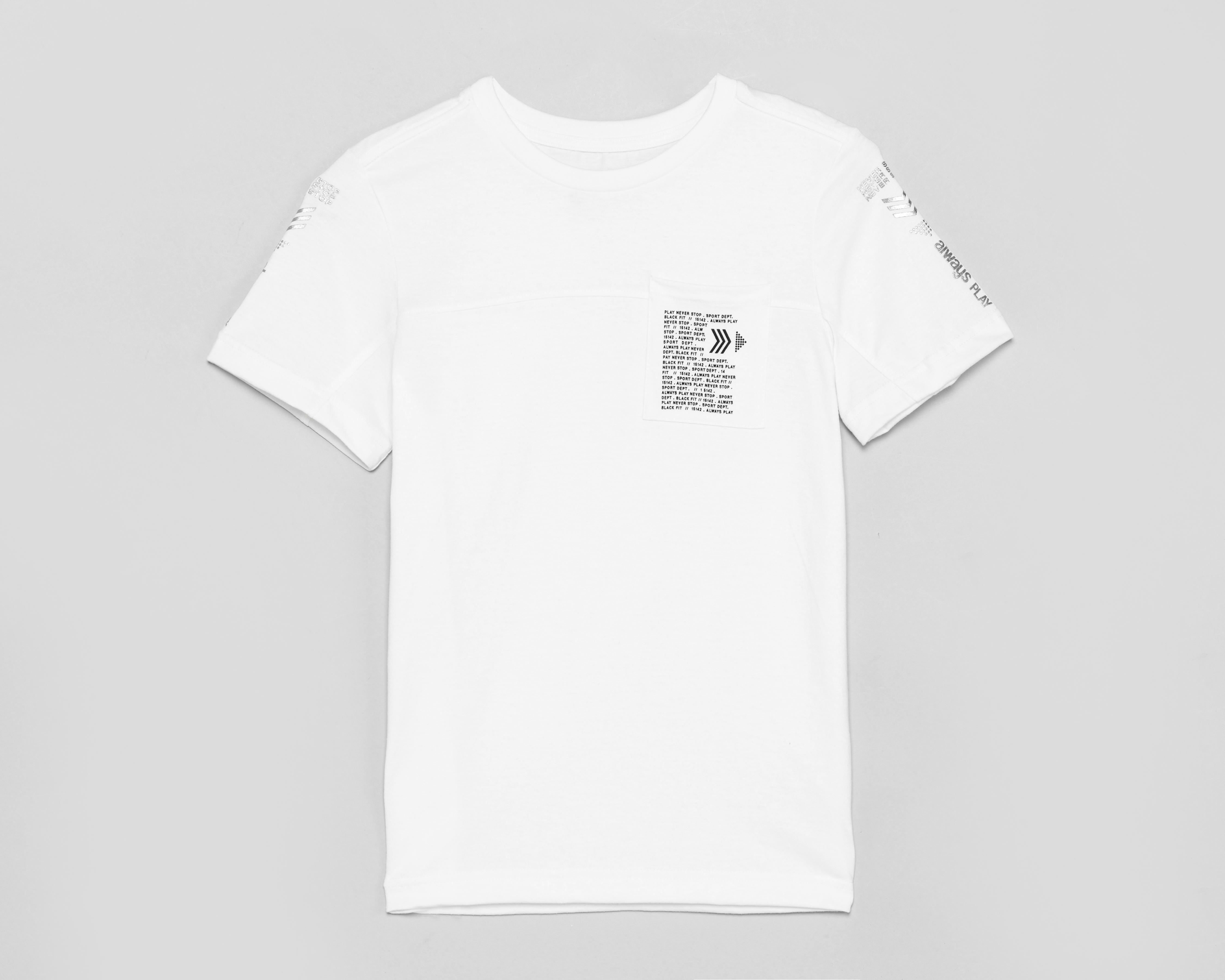 Foto 2 pulgar | Playera Cuello Redondo Neo*City Blanca para Niño