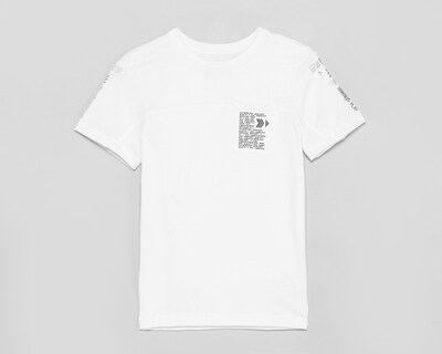 Foto 1 | Playera Cuello Redondo Neo*City Blanca para Niño