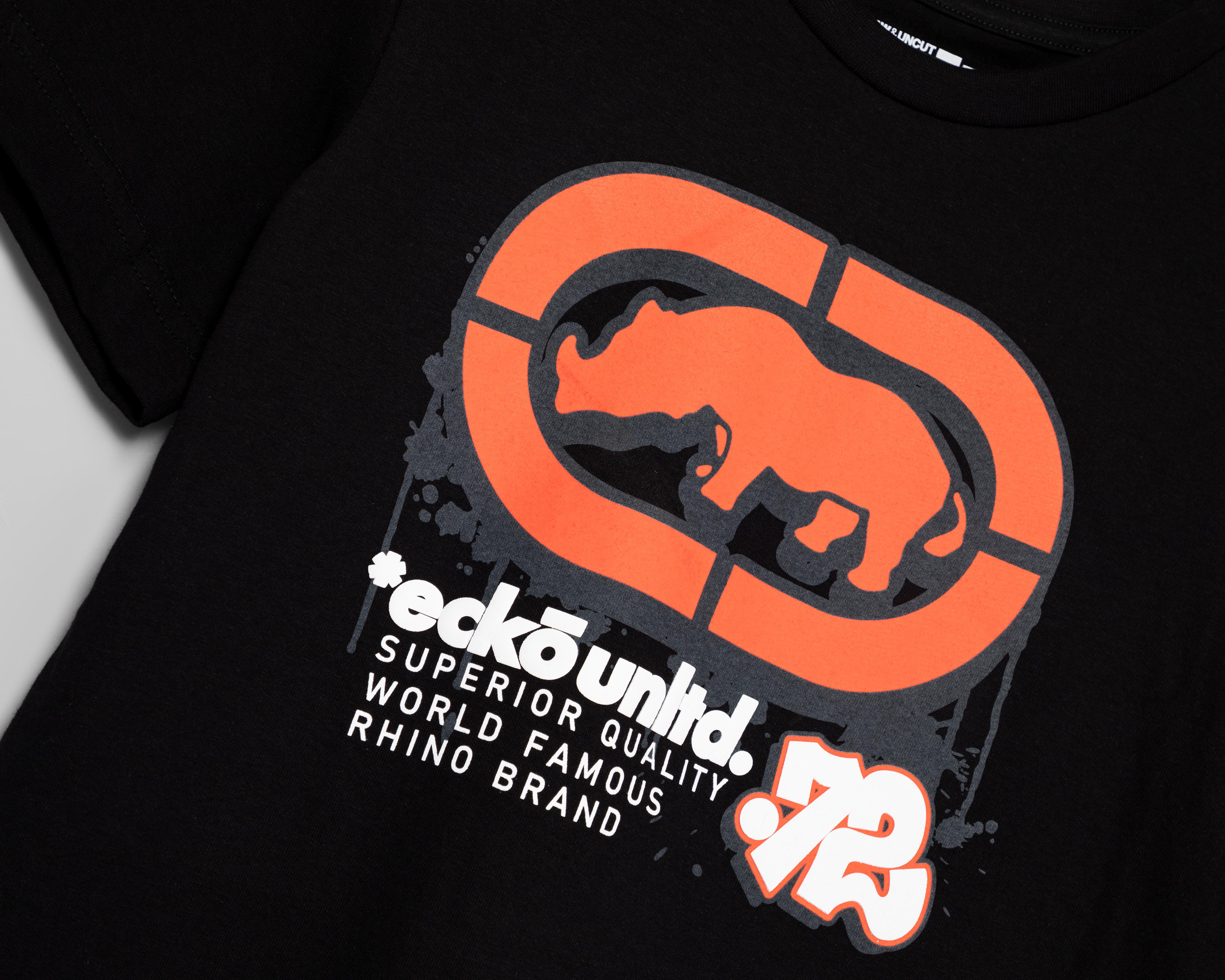 Foto 3 | Playera de Cuello Redondo Negra Eckó Unltd. Juvenil