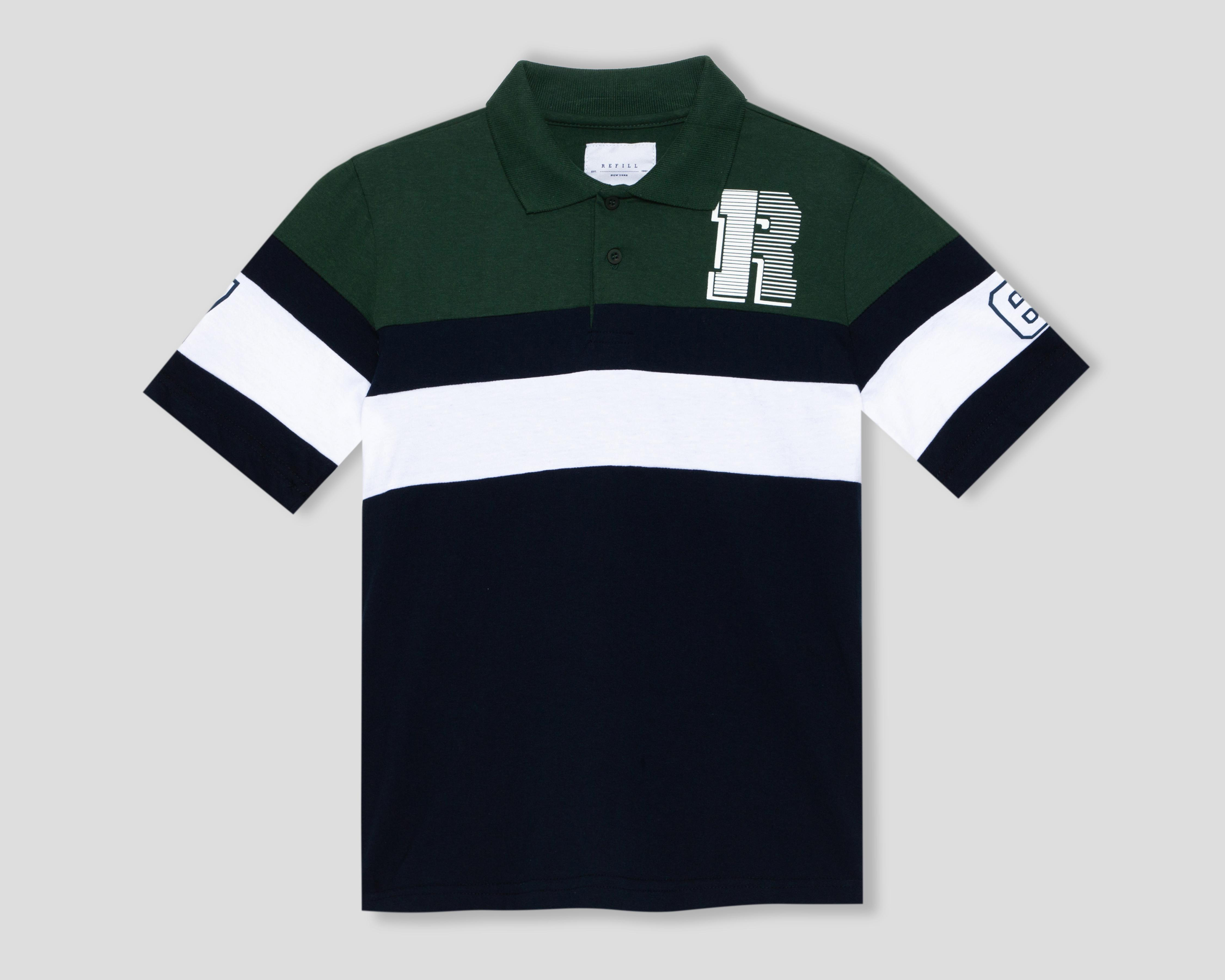 Foto 2 pulgar | Playera Polo Refill Multicolor Juvenil