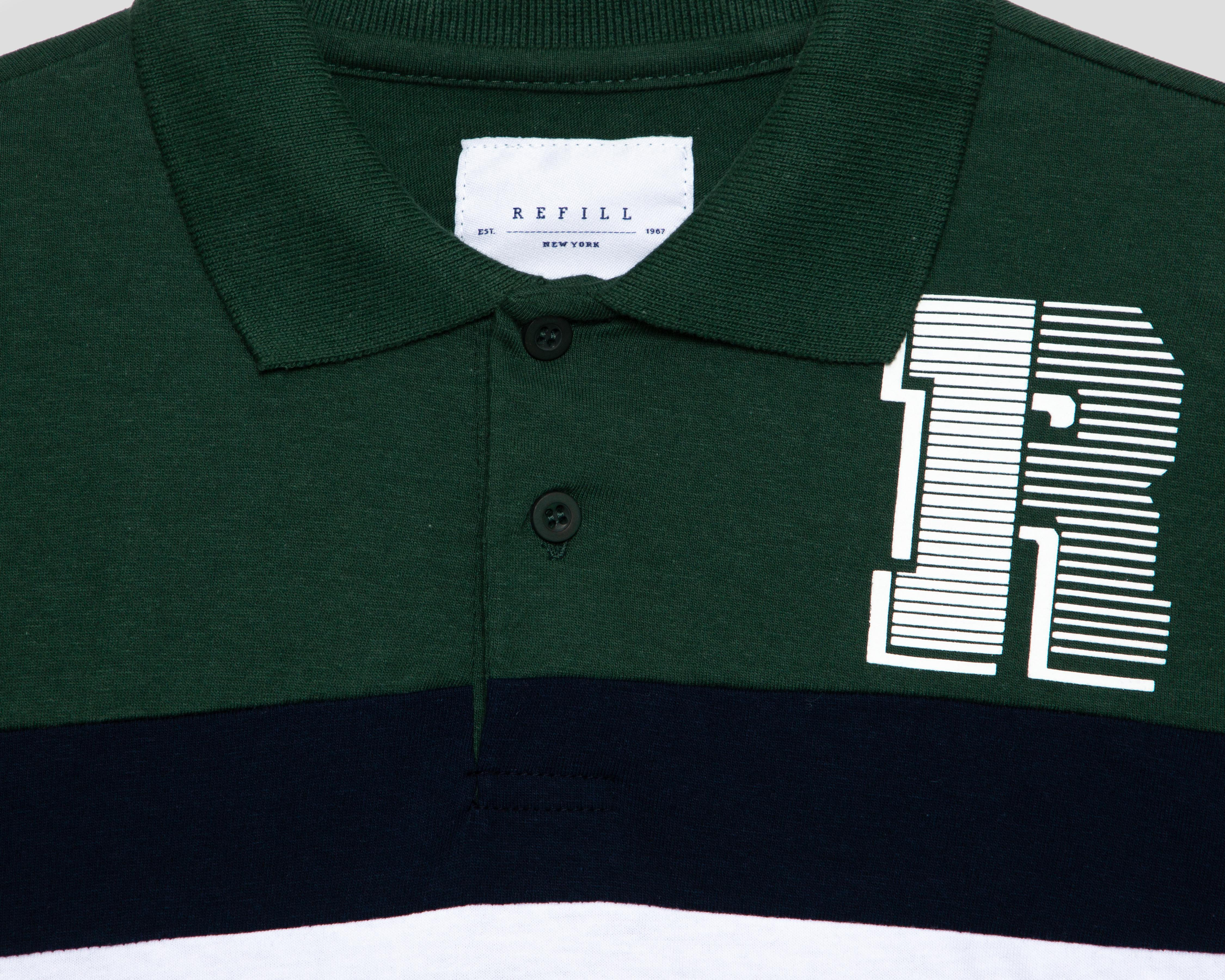 Foto 3 | Playera Polo Refill Multicolor Juvenil