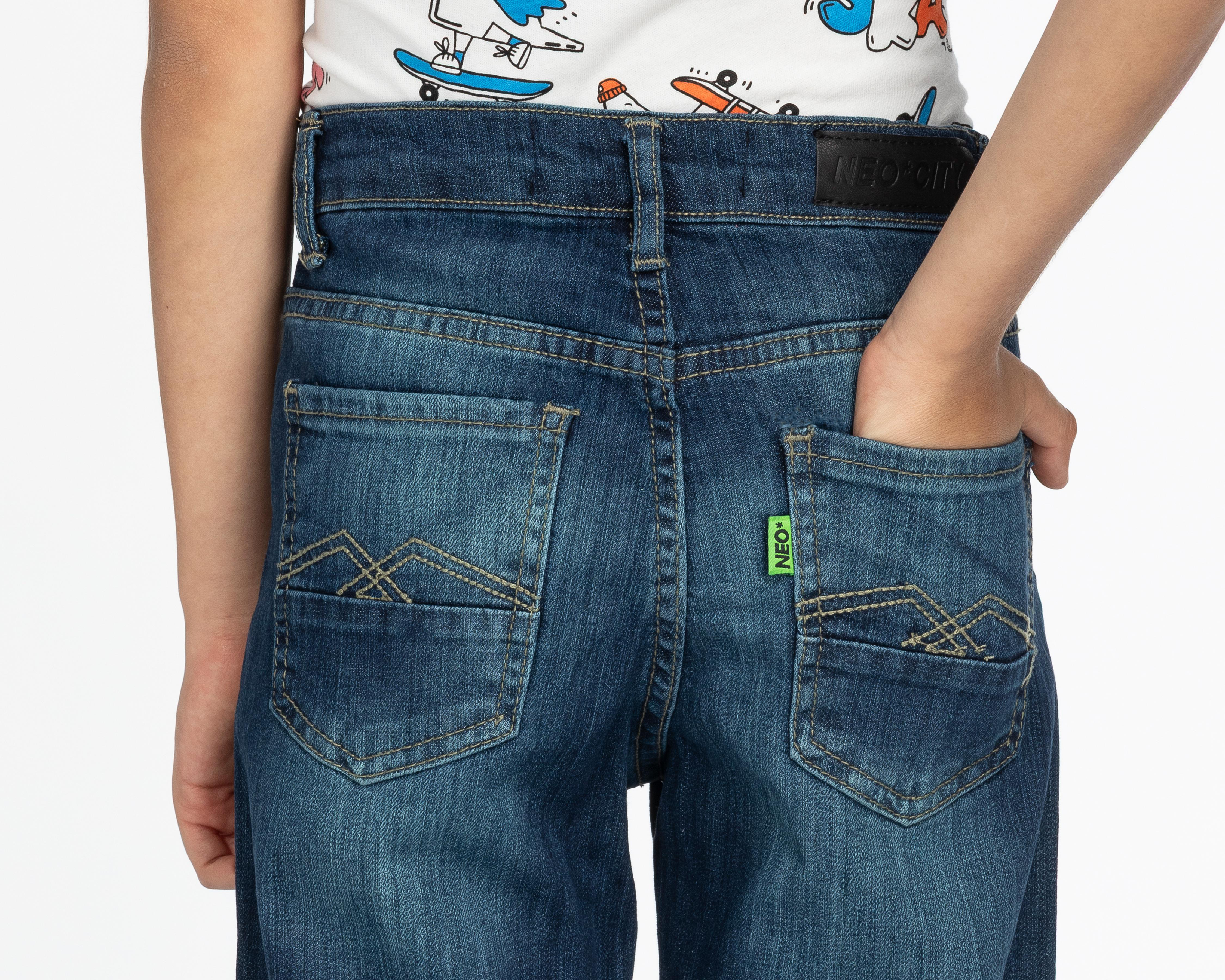 Foto 6 pulgar | Pantalón Neo*City Slim para Niño