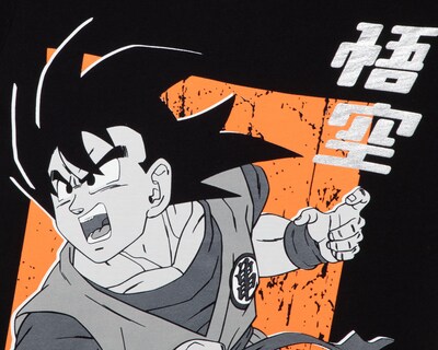 Foto 3 | Playera Cuello Redondo Negra Dragon Ball Z Juvenil