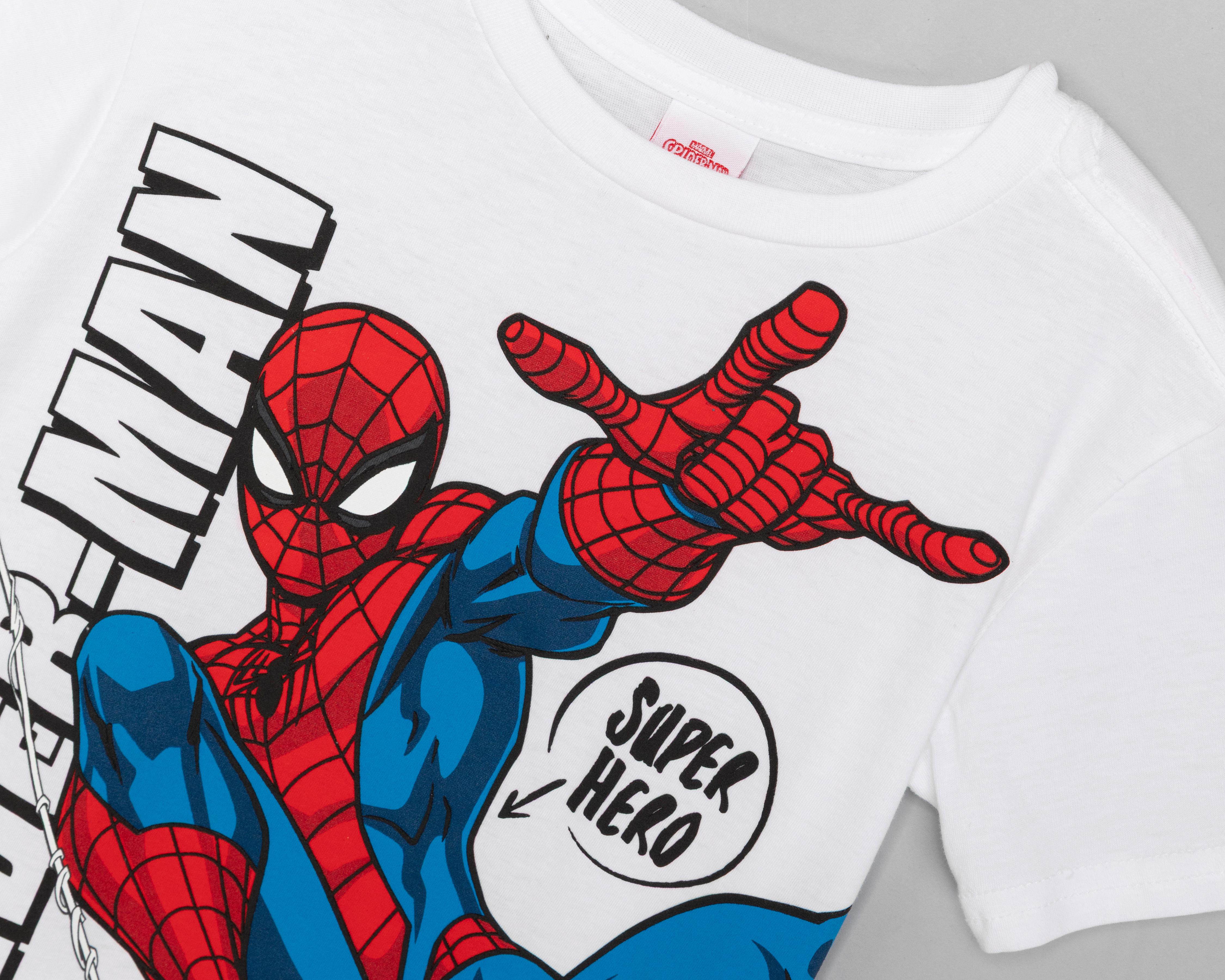 Foto 4 pulgar | Playera y Short Marvel Spider-Man para Niño