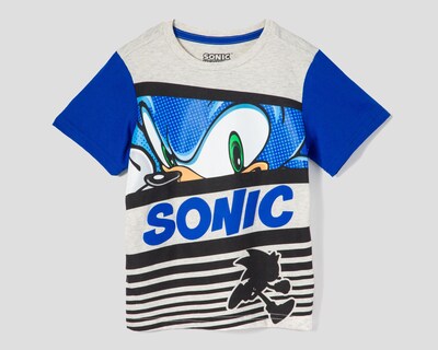 Foto 1 | Playera Sonic Manga Corta Estampada para Niño