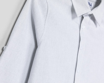 Foto 3 | Camisa Cuello Americano Gris Refill para Niño