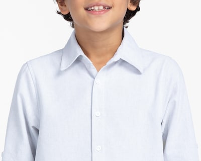 Foto 4 | Camisa Cuello Americano Gris Refill para Niño
