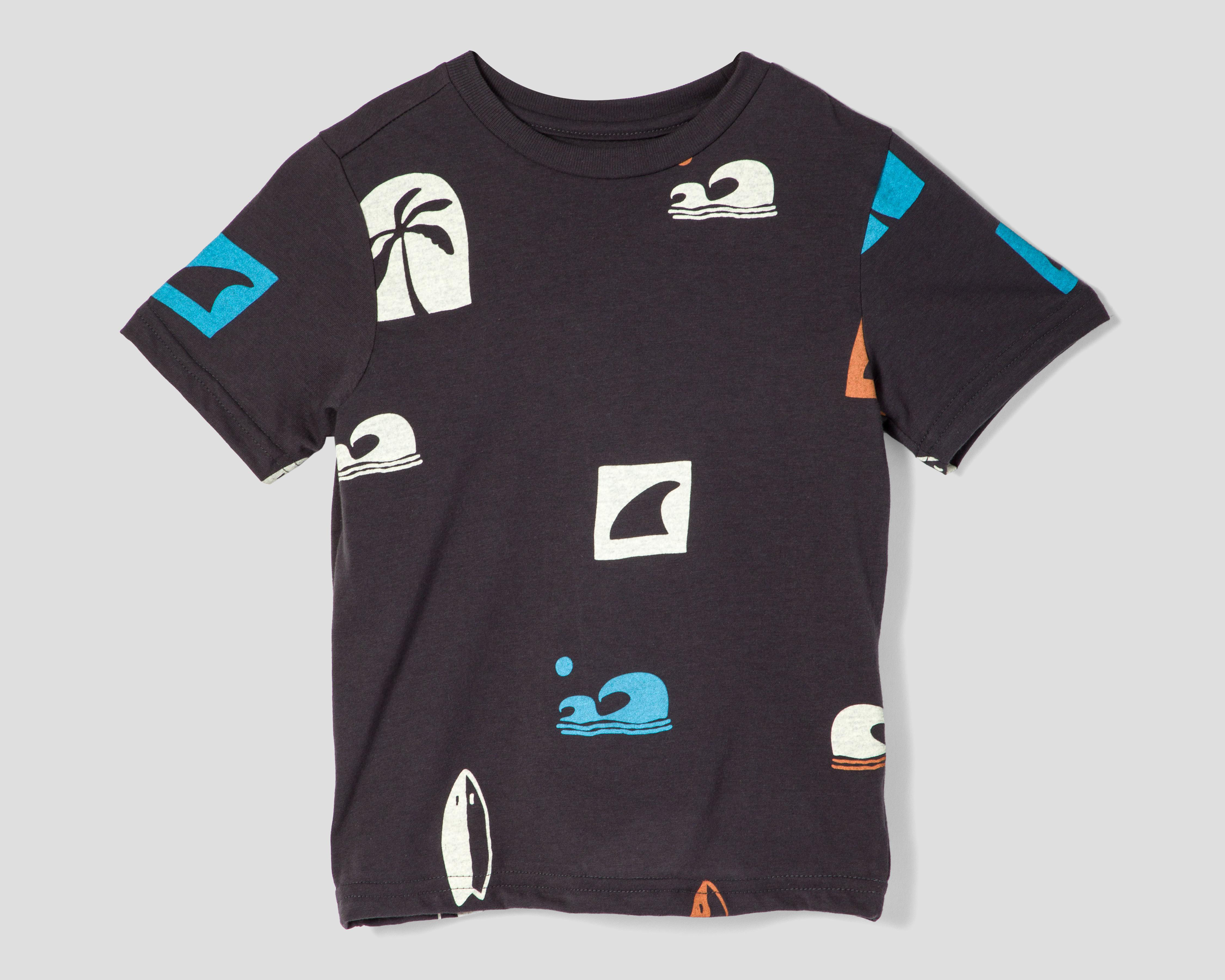 Foto 2 pulgar | Playera Refill Manga Corta Estampada para Niño