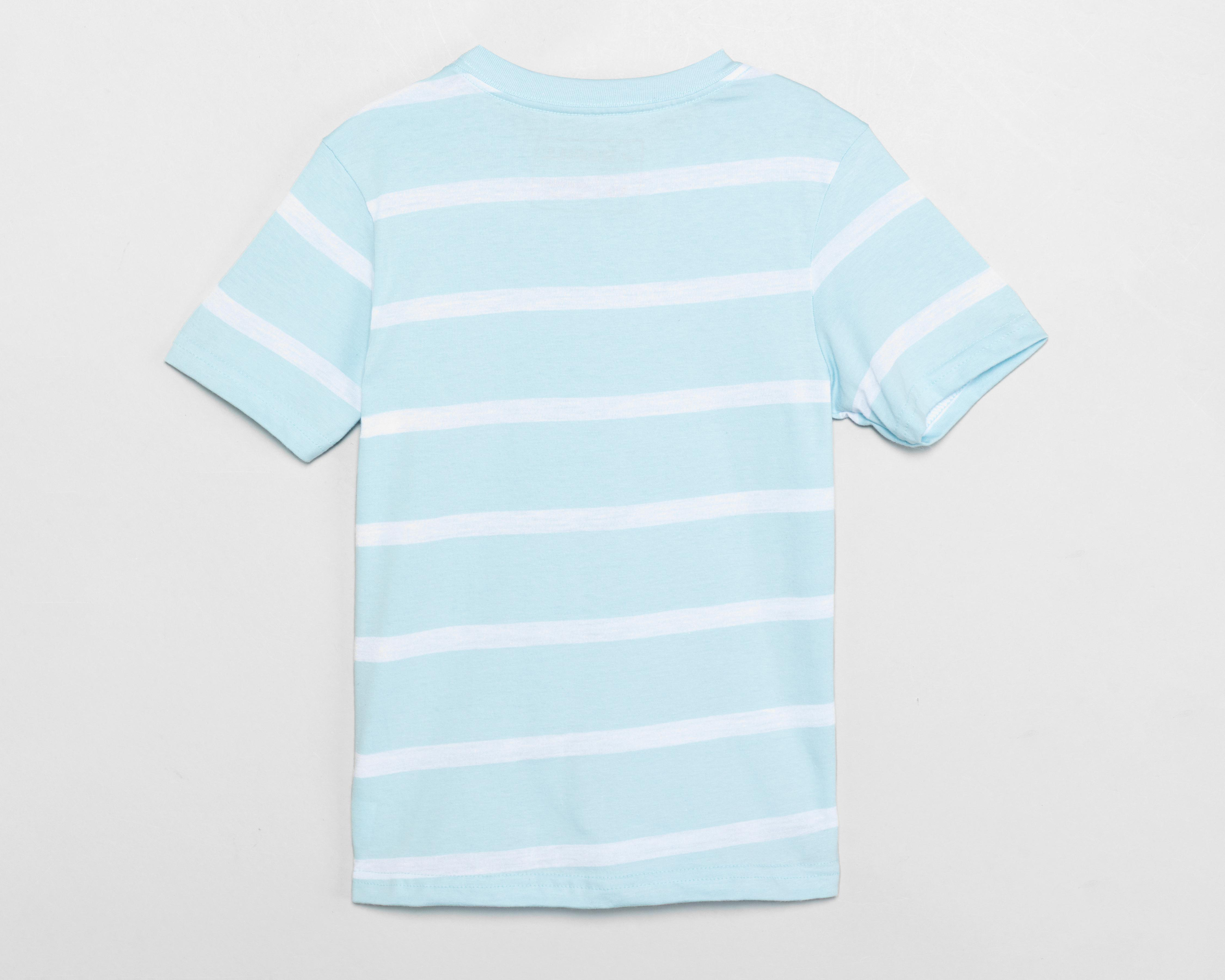Foto 2 | Playera Refill Manga Corta a Rayas para Niño