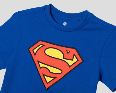 Foto 3 | Playera de Cuello Redondo Azul Superman para Niño