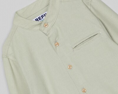 Foto 3 | Camisa de Cuello Mao Refill para Niño