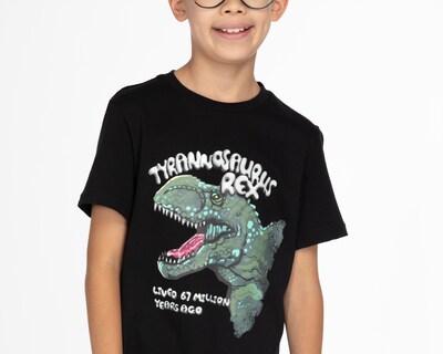 Foto 4 | Playera Refill Manga Corta de Dinosaurio para Niño