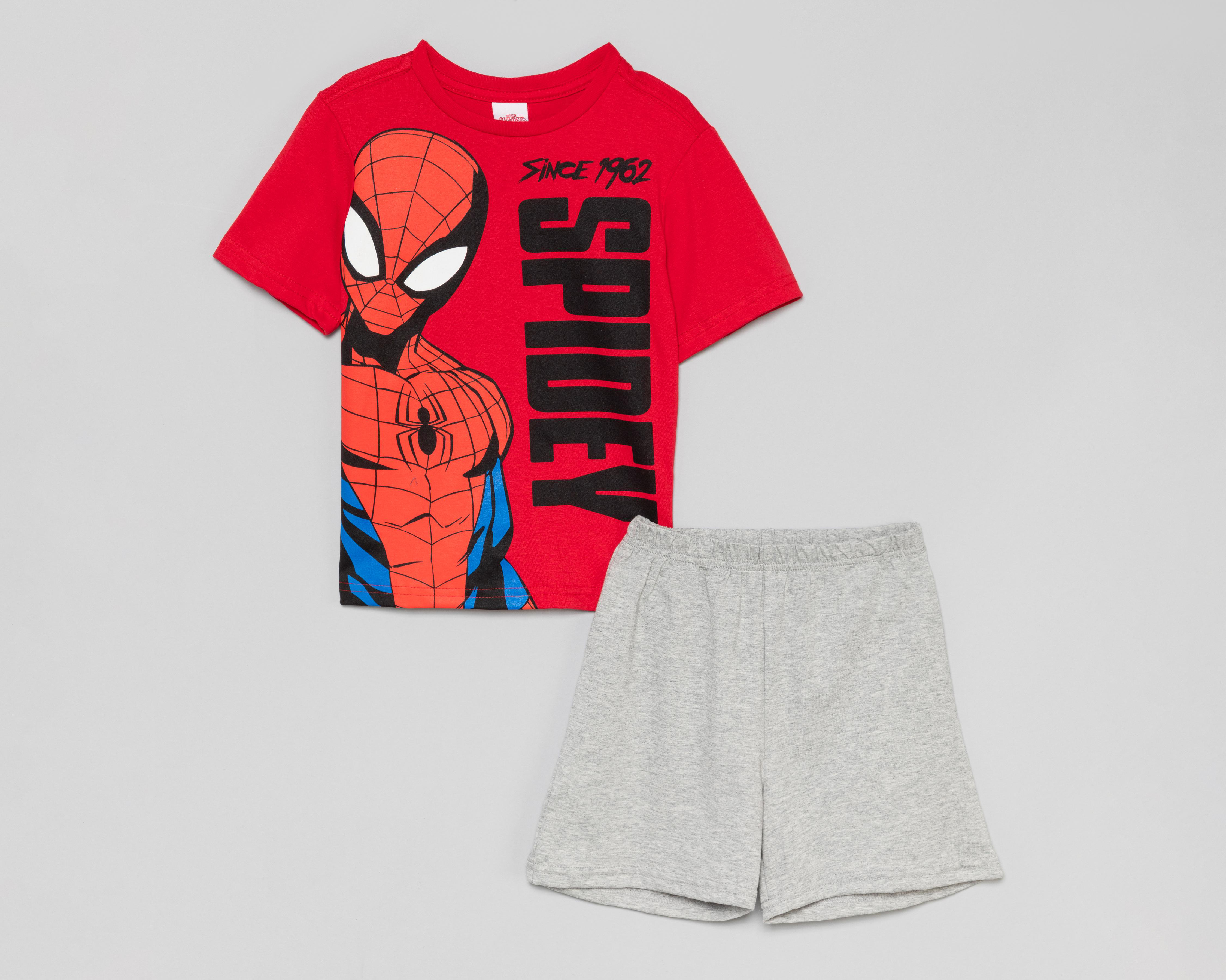 Foto 1 | Playera y Short Marvel Spider-Man para Niño