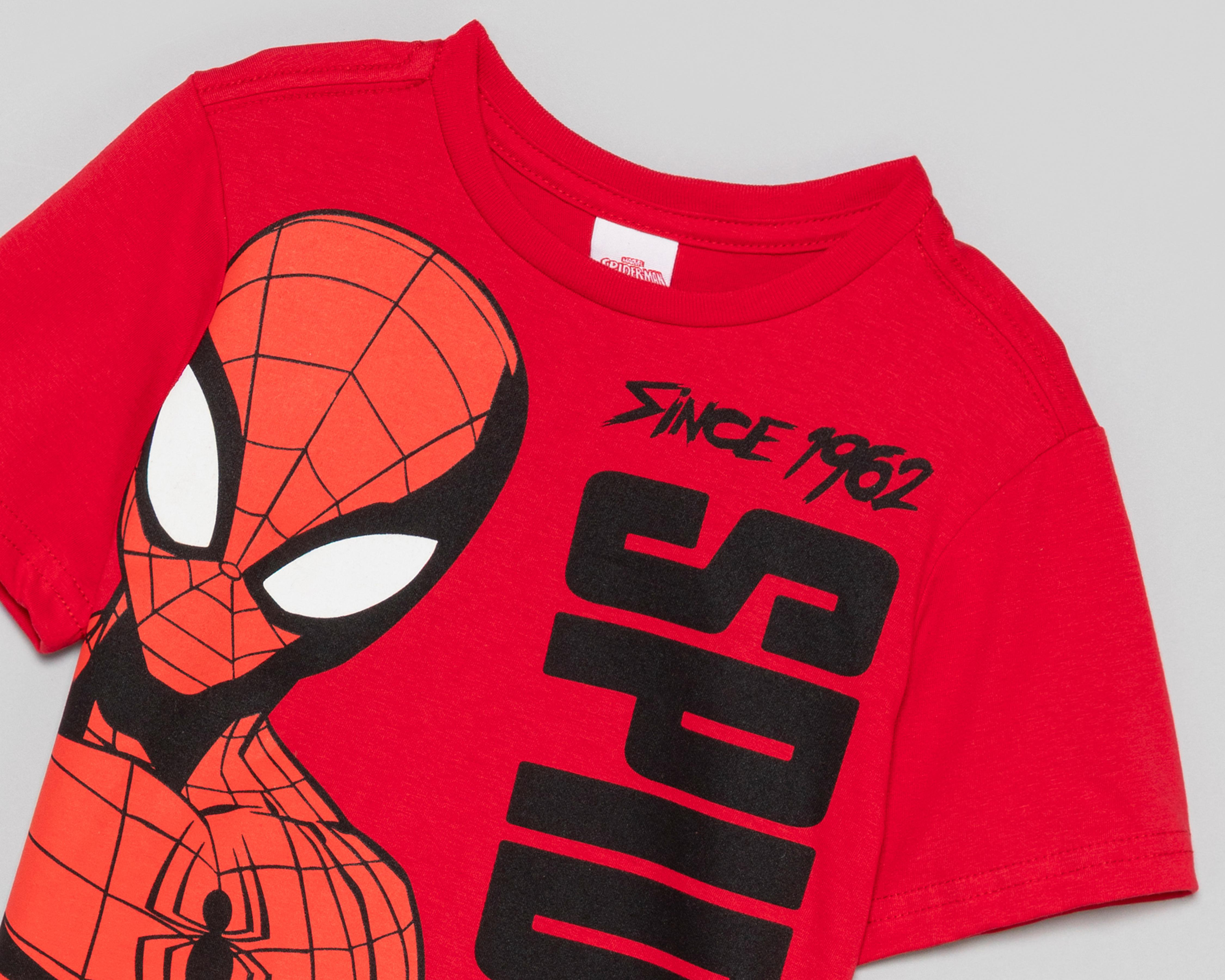 Foto 5 pulgar | Playera y Short Marvel Spider-Man para Niño