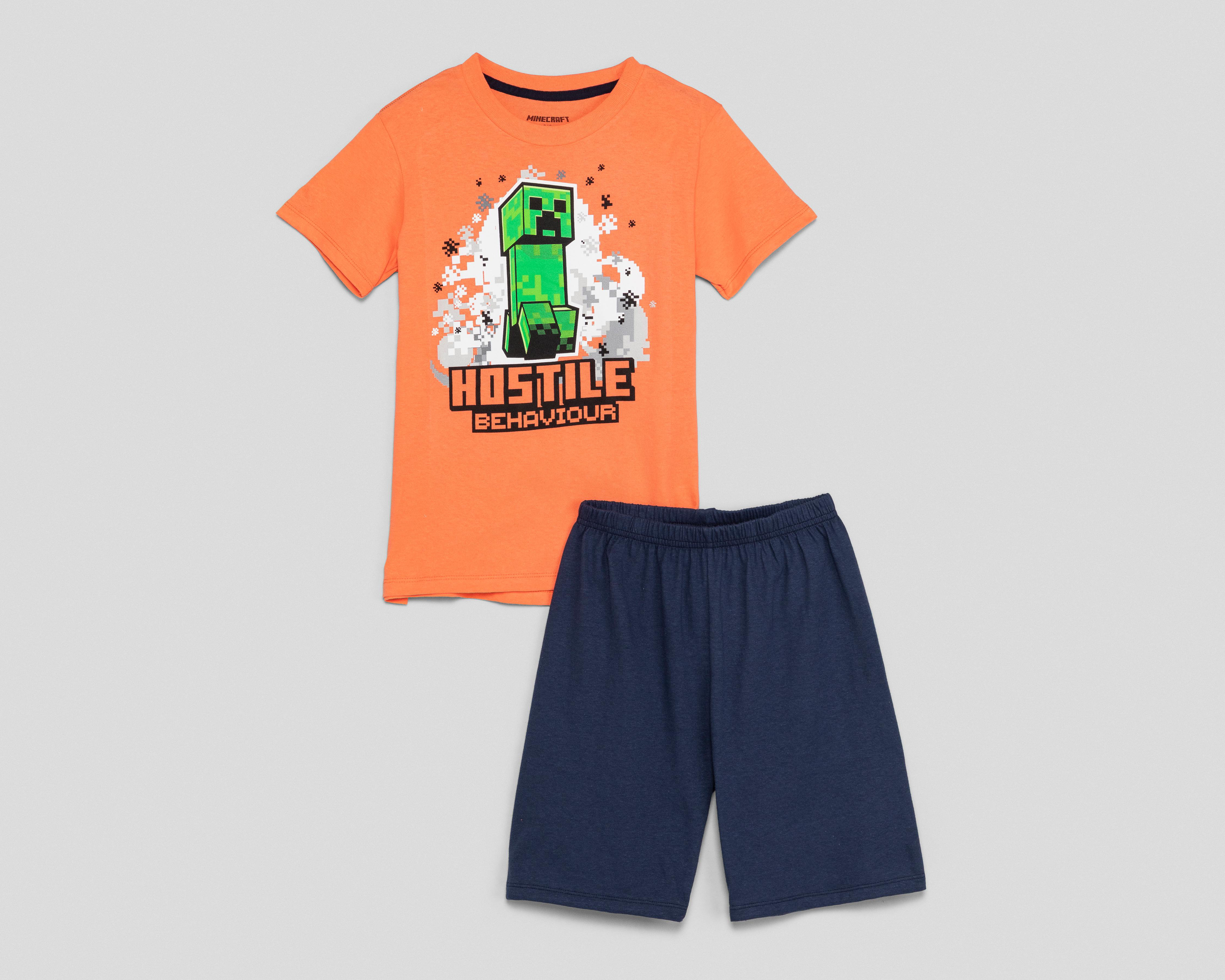 Playera y Short Minecraft para Niño