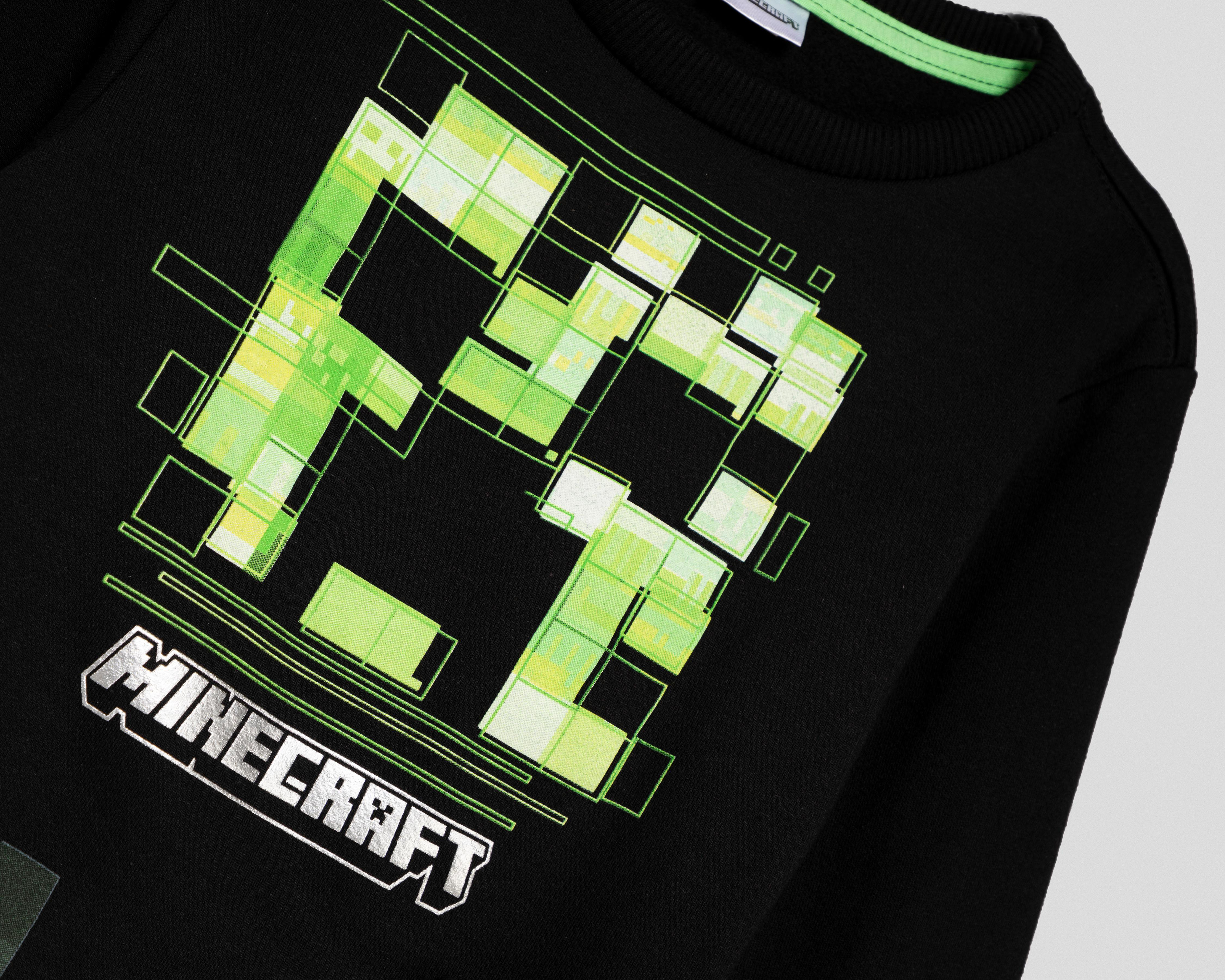 Foto 4 pulgar | Sudadera y Pants Minecraft para Niño