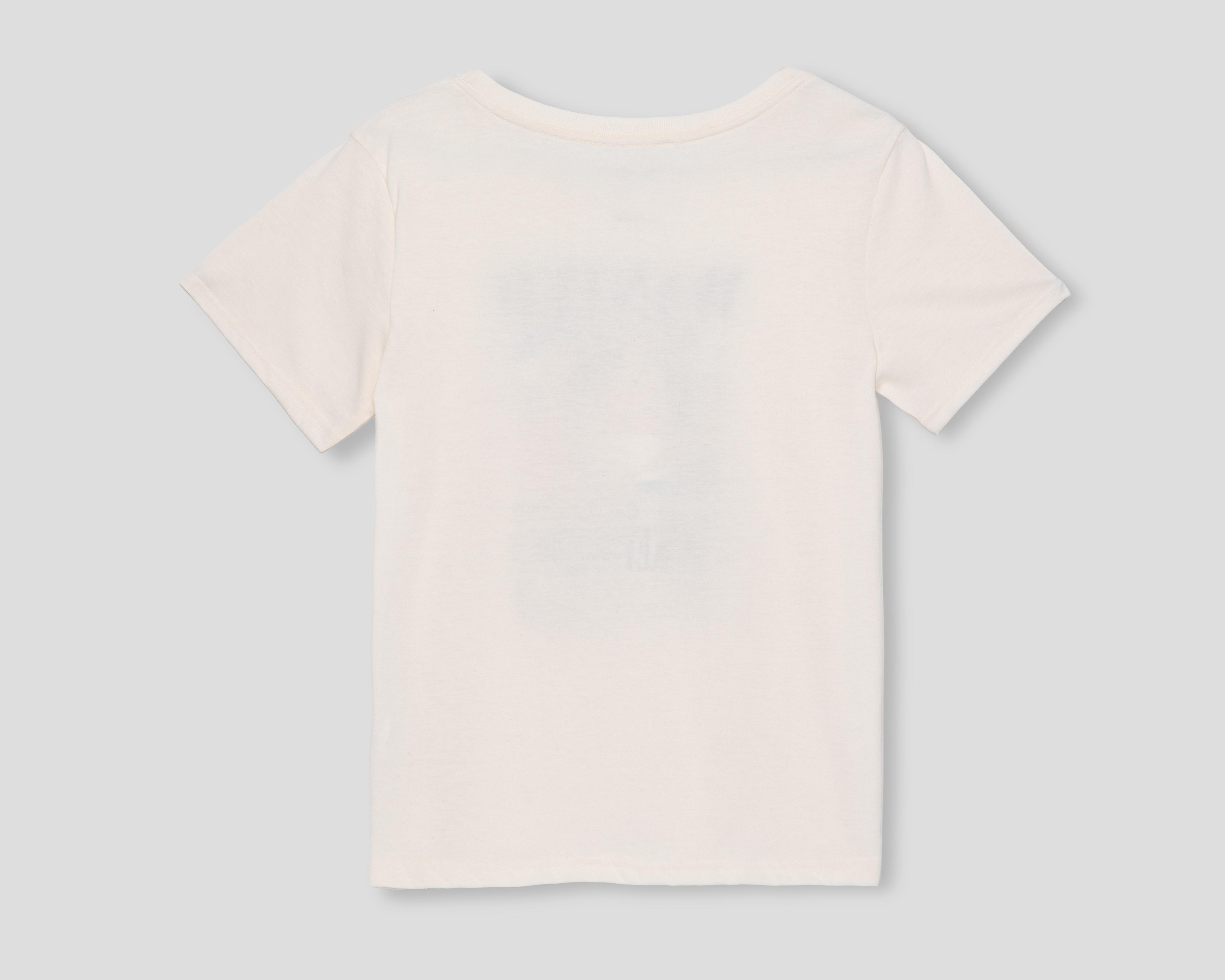 Foto 3 pulgar | Playera de Cuello Redondo Beige One Piece Juvenil