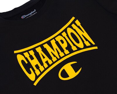 Foto 3 | Playera de Cuello Redondo Negra Champion para Niño