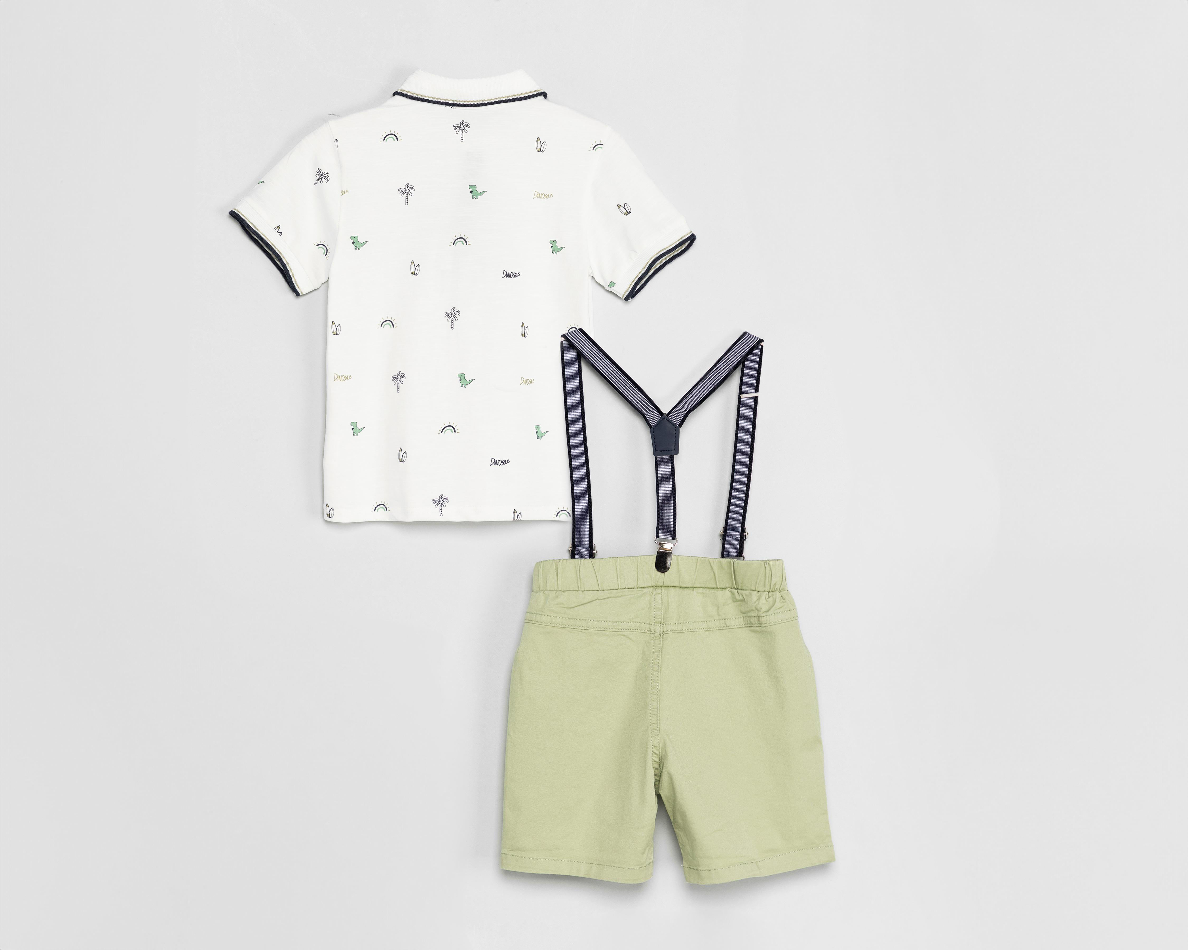Foto 3 pulgar | Playera y Short con Tirantes Removibles Boopsy para Niño
