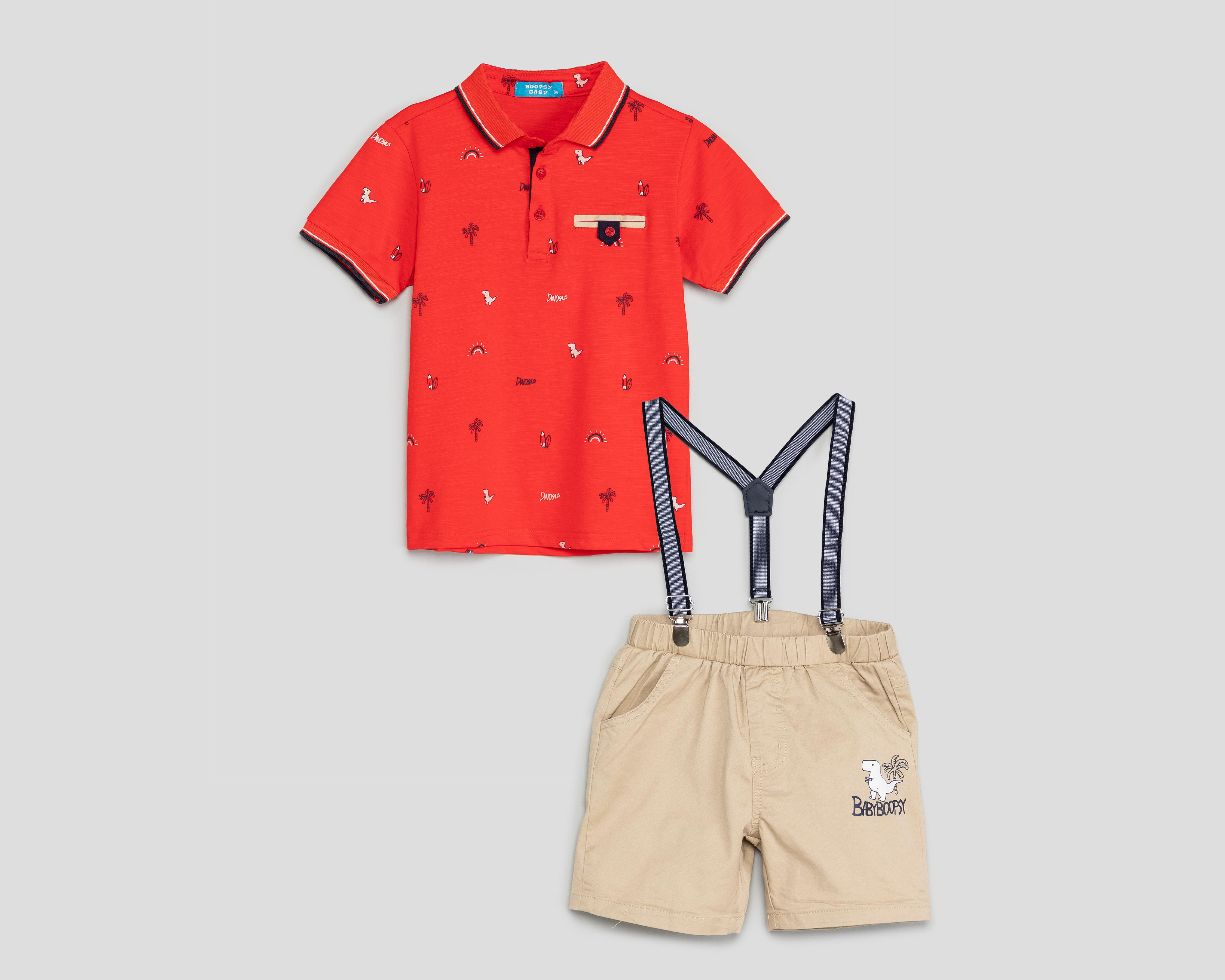 Playera y Short con Tirantes Removibles Boopsy para Niño $349