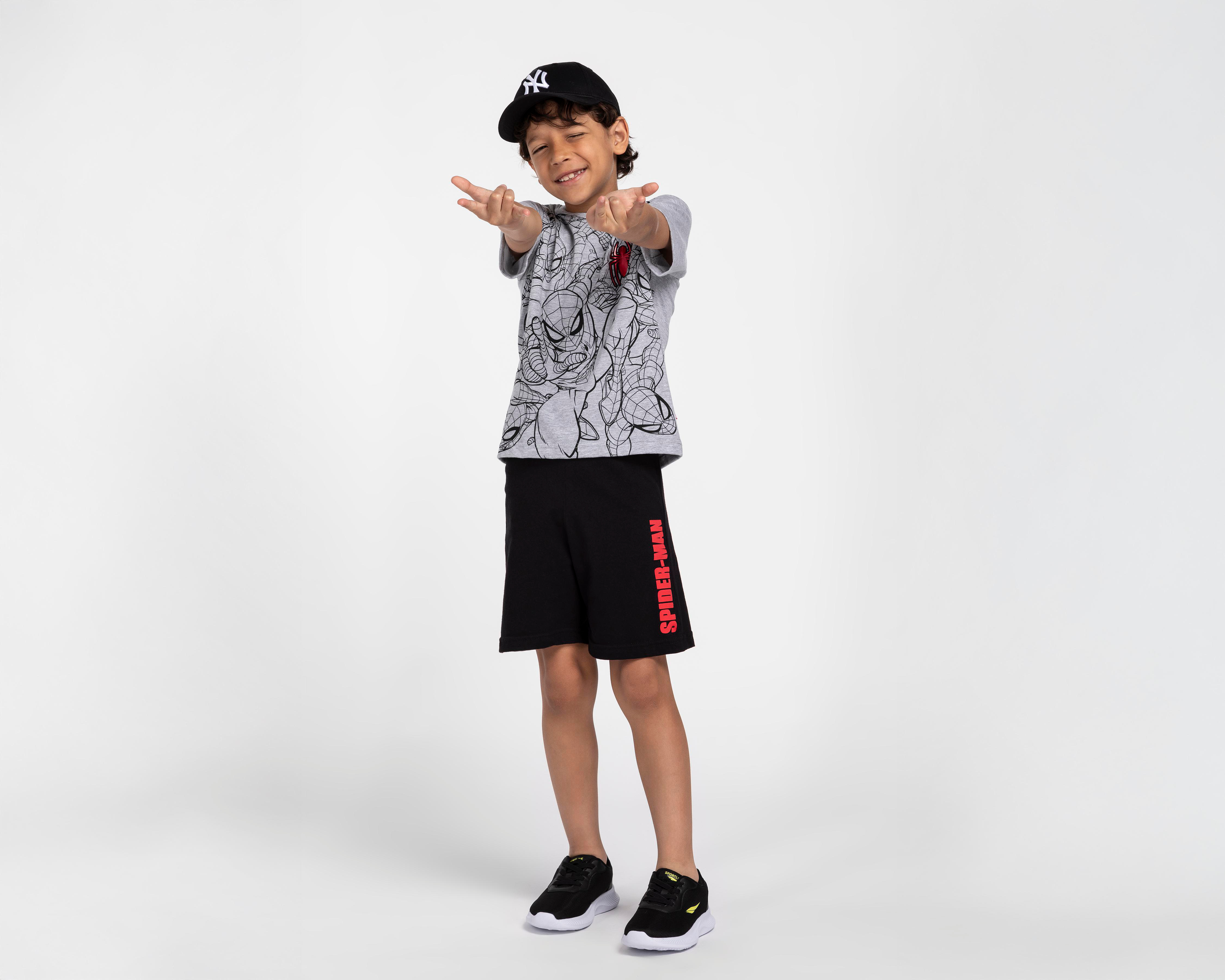 Foto 2 pulgar | Playera y Short Marvel Spider-Man para Niño