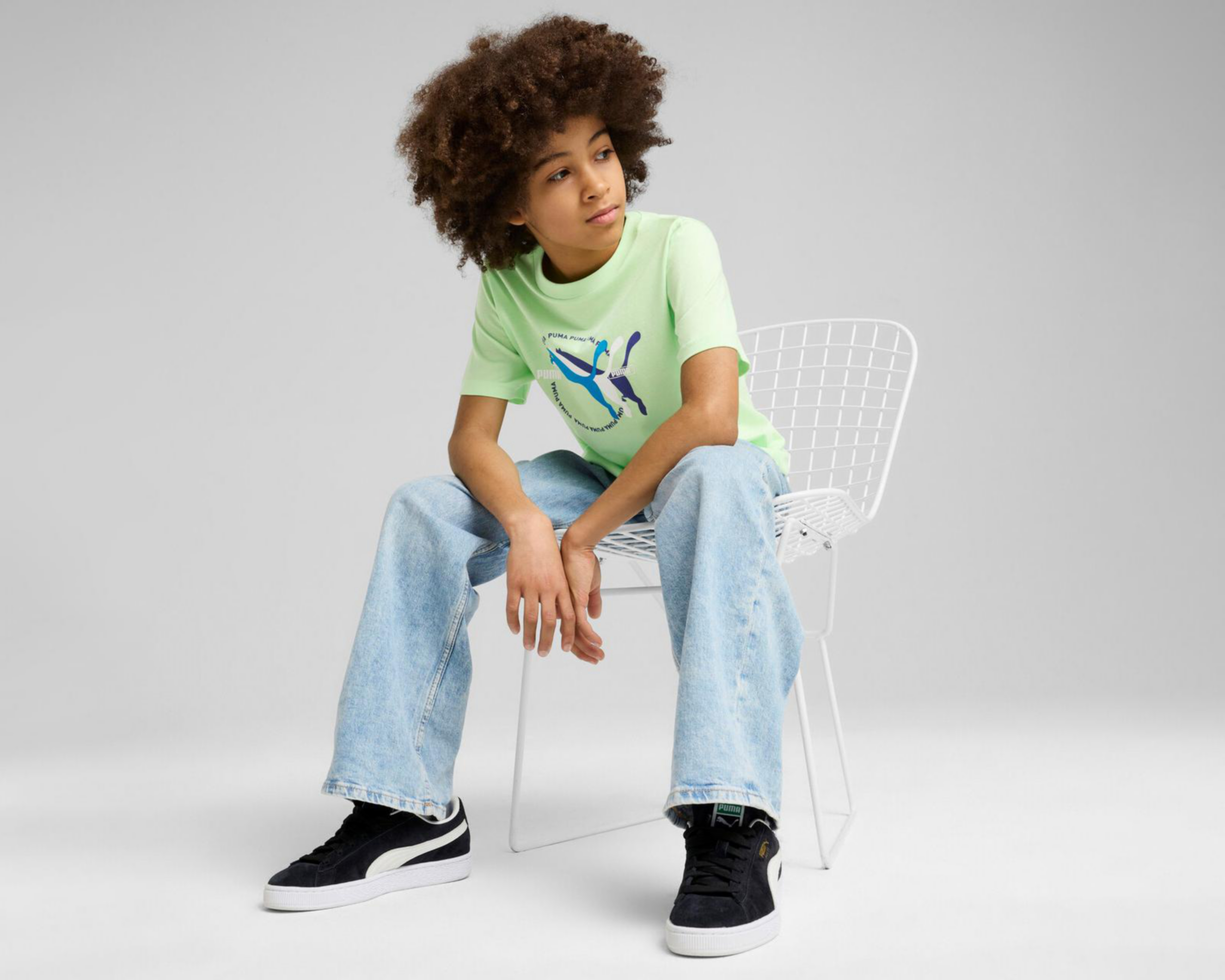 Foto 3 | Playera Deportiva Puma Graphics Tee III B Juvenil