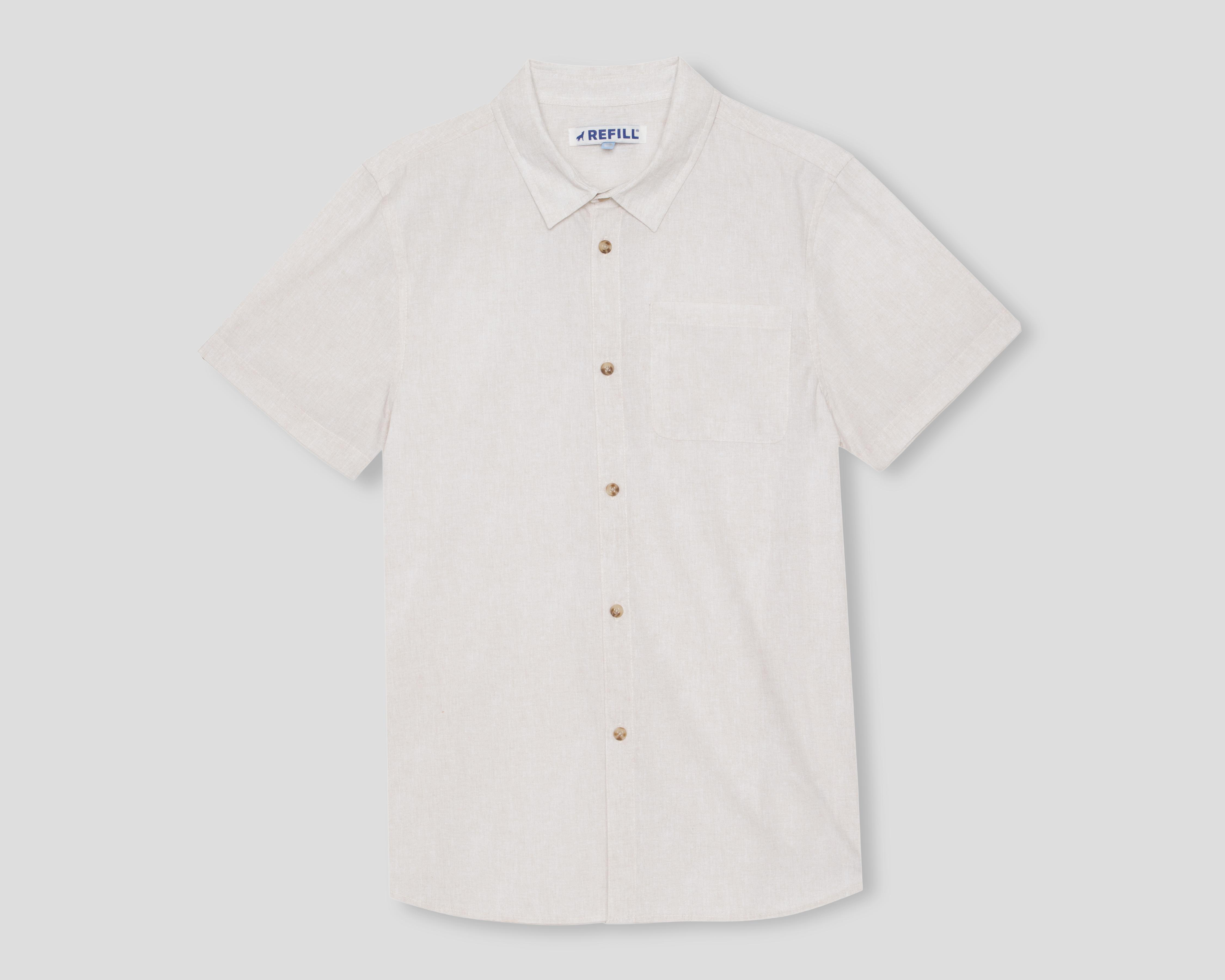 Foto 2 pulgar | Camisa Cuello Americano Beige Refill para Niño