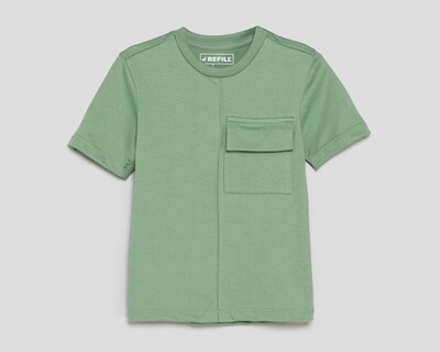 Foto 1 | Playera Cuello Redondo Verde Refill para Niño