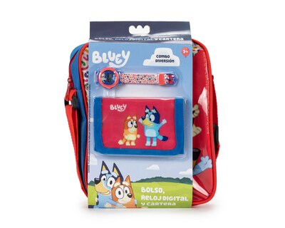 Foto 1 | Bolsa Bluey con Reloj y Cartera