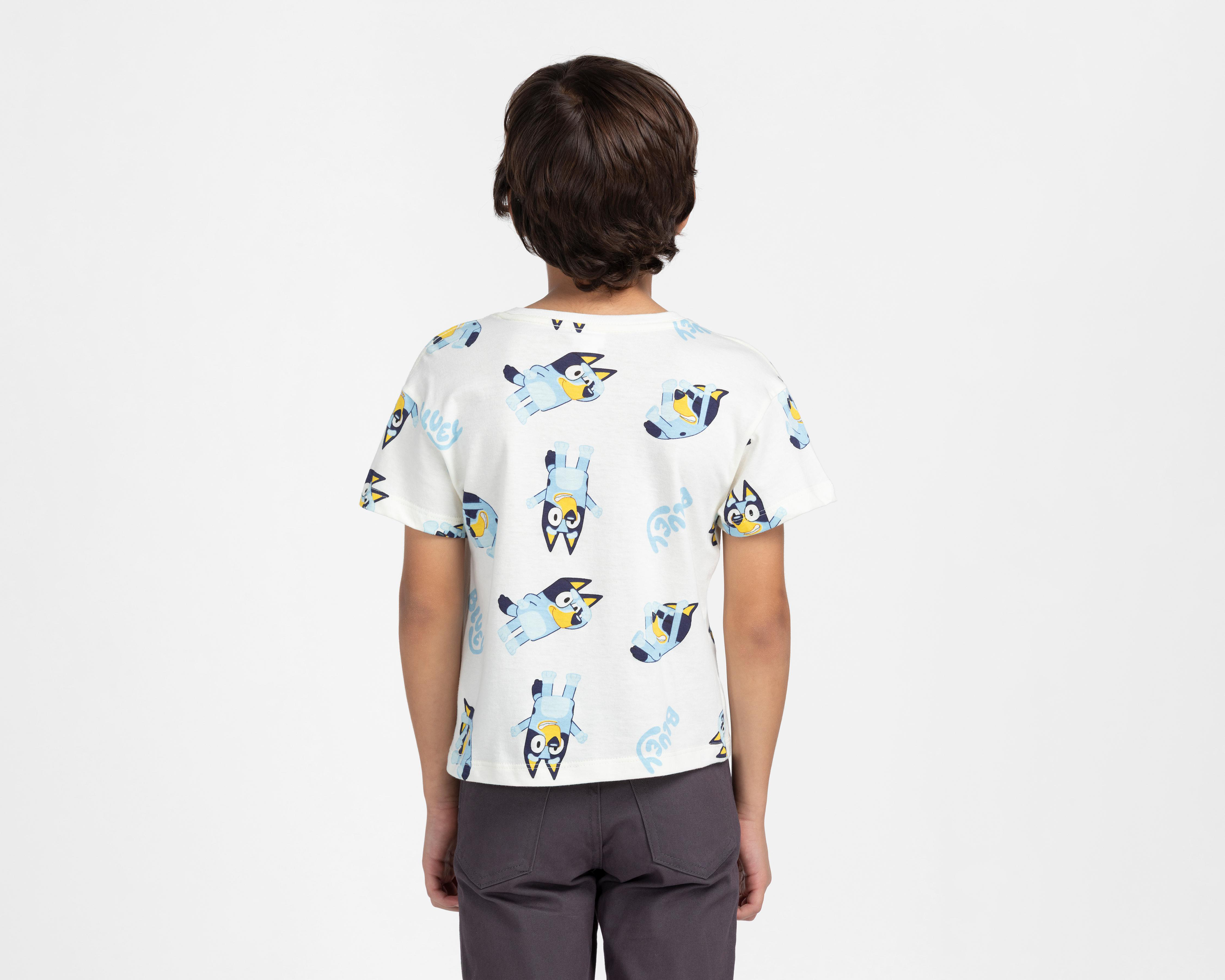 Foto 2 | Playera de Cuello Redondo Beige Bluey para Niño