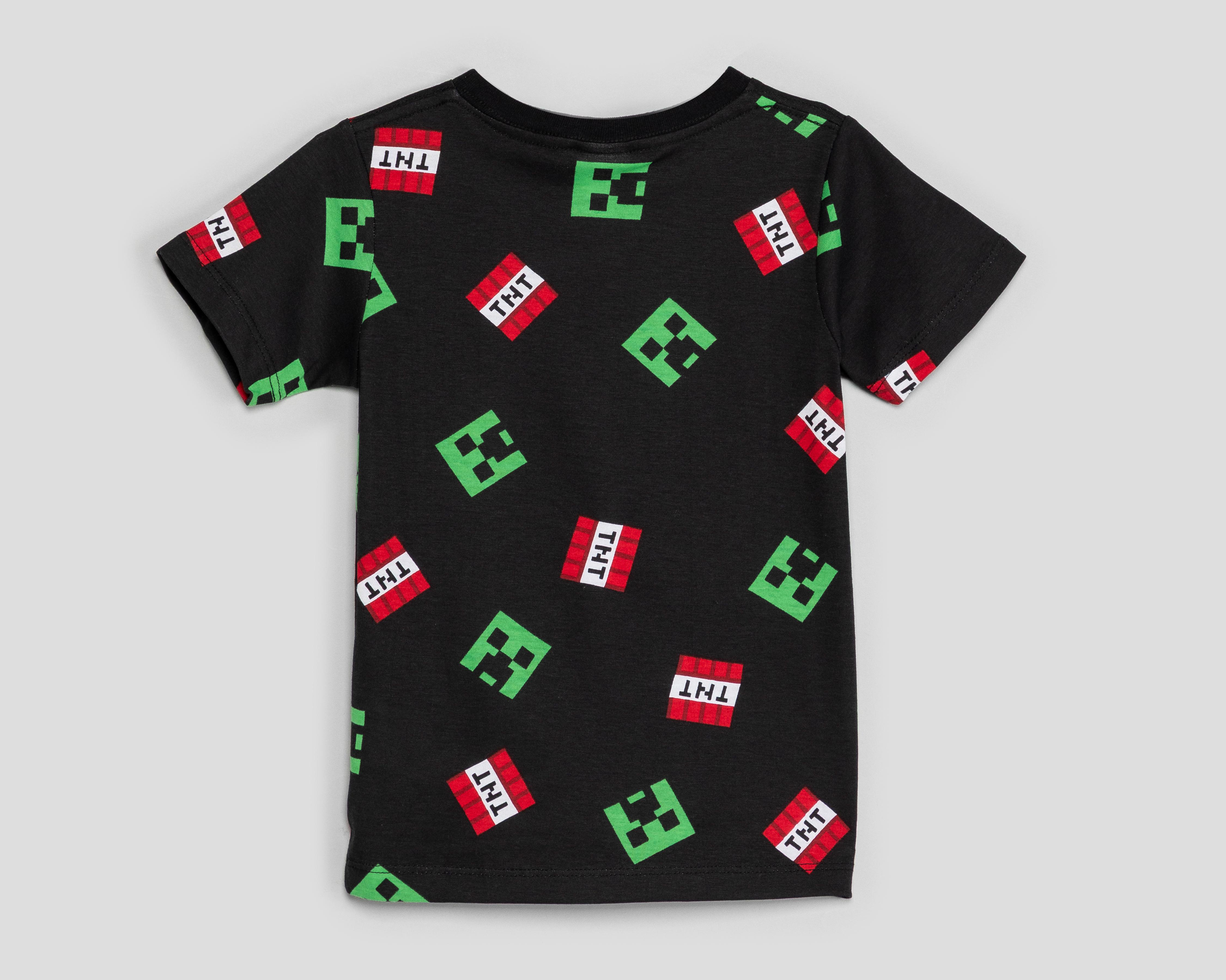 Foto 4 | Playera Minecraft para Niño 2 Piezas