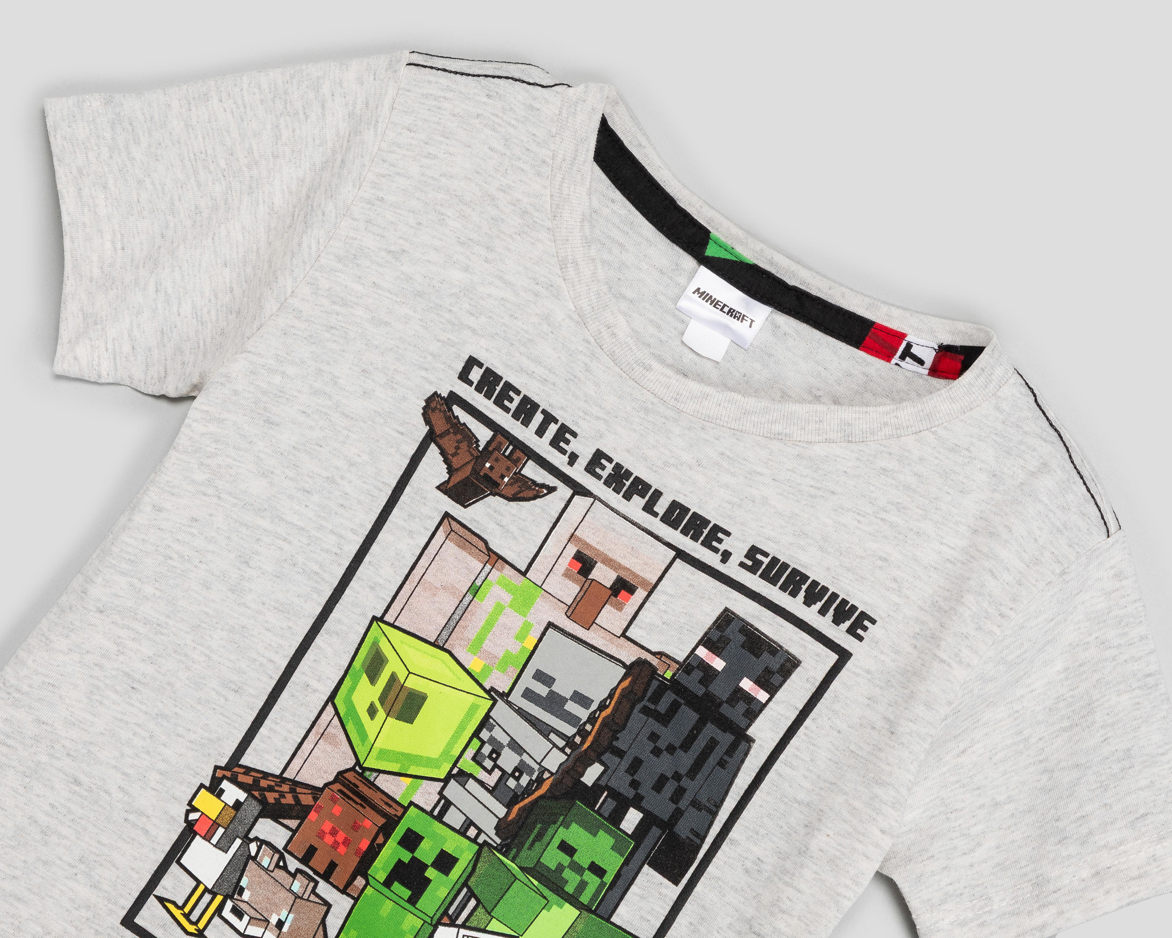 Foto 5 | Playera Minecraft para Niño 2 Piezas