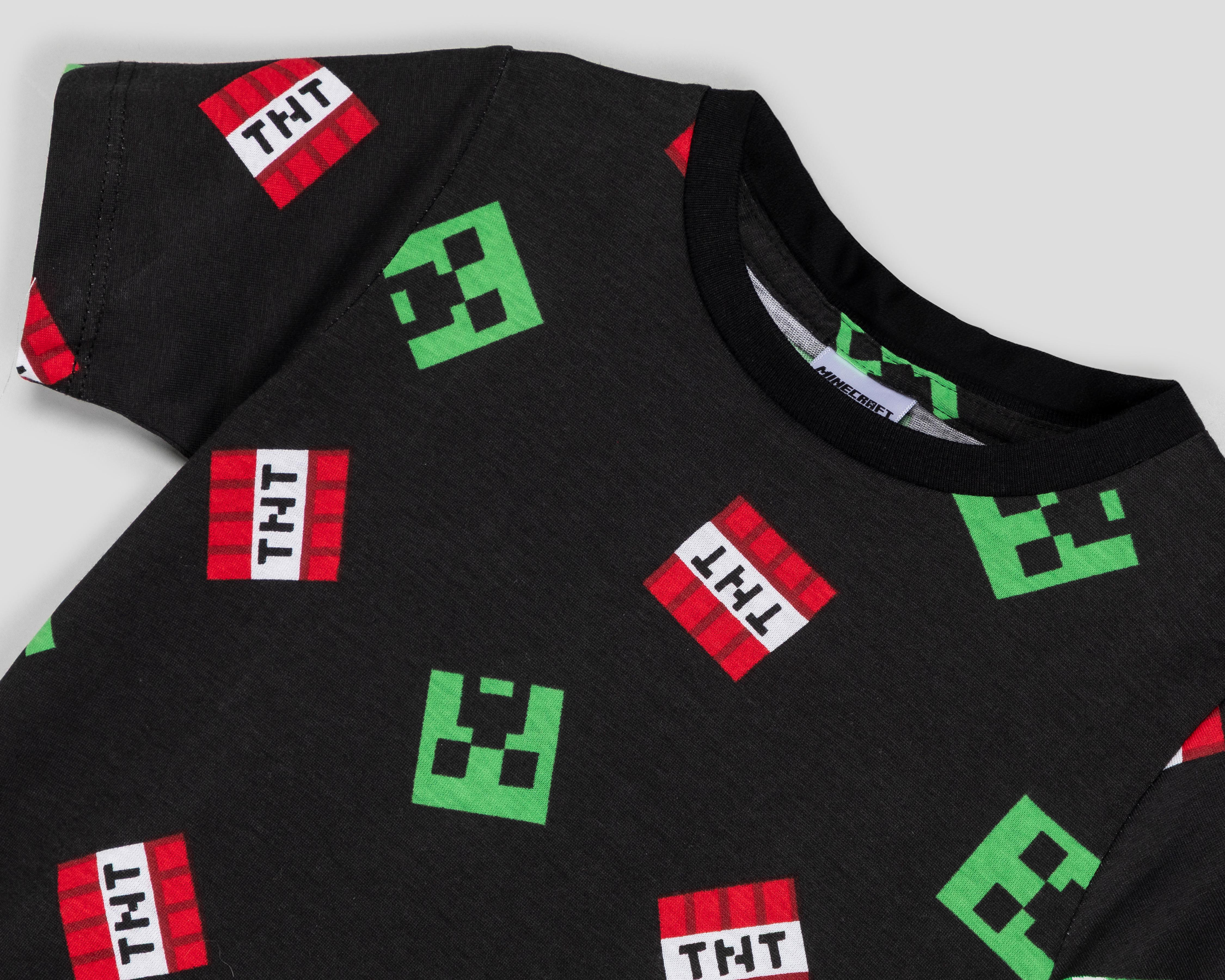 Foto 7 pulgar | Playera Minecraft para Niño 2 Piezas