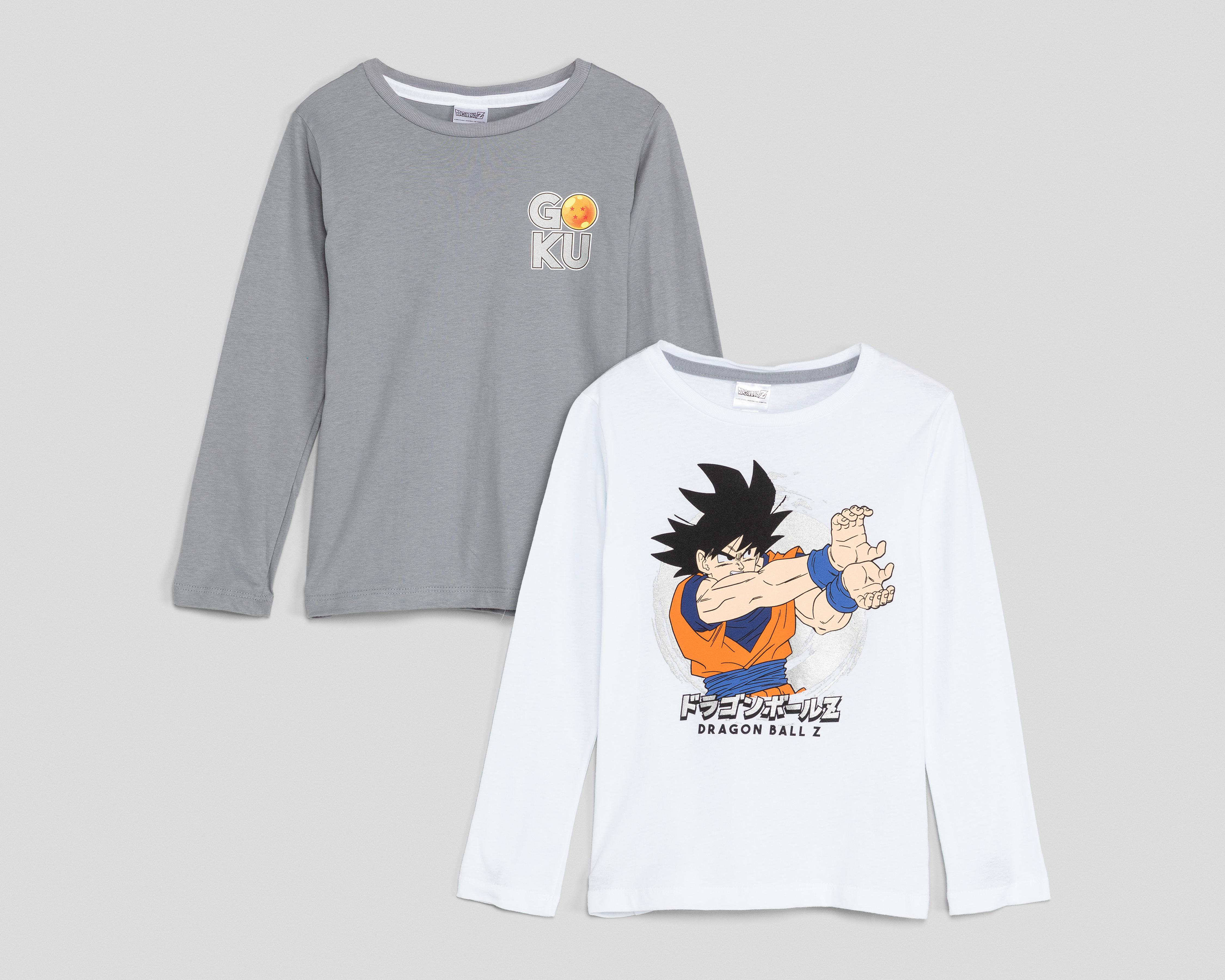 Foto 2 pulgar | Playera Dragon Ball Z para Niño 2 Piezas