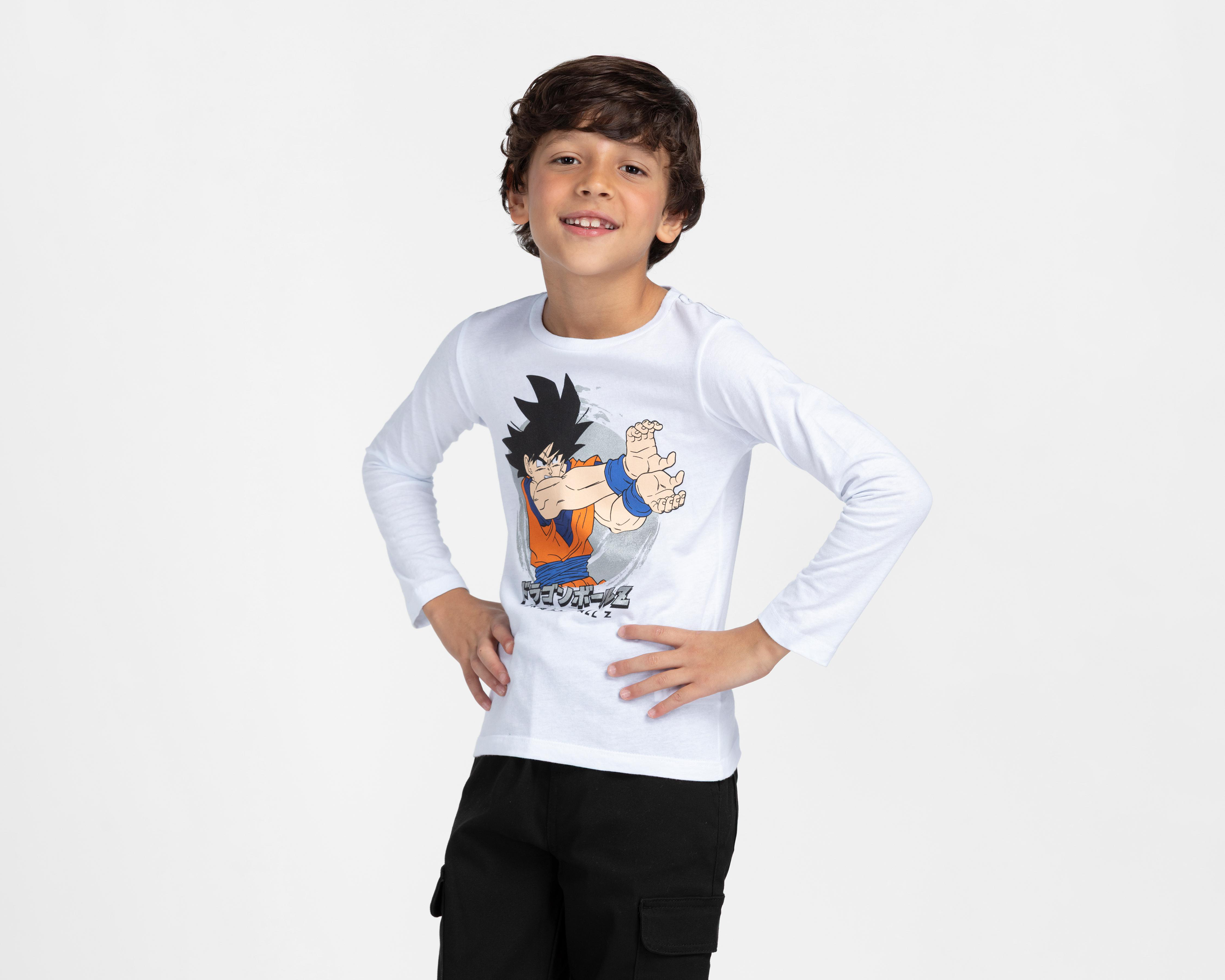 Foto 3 pulgar | Playera Dragon Ball Z para Niño 2 Piezas