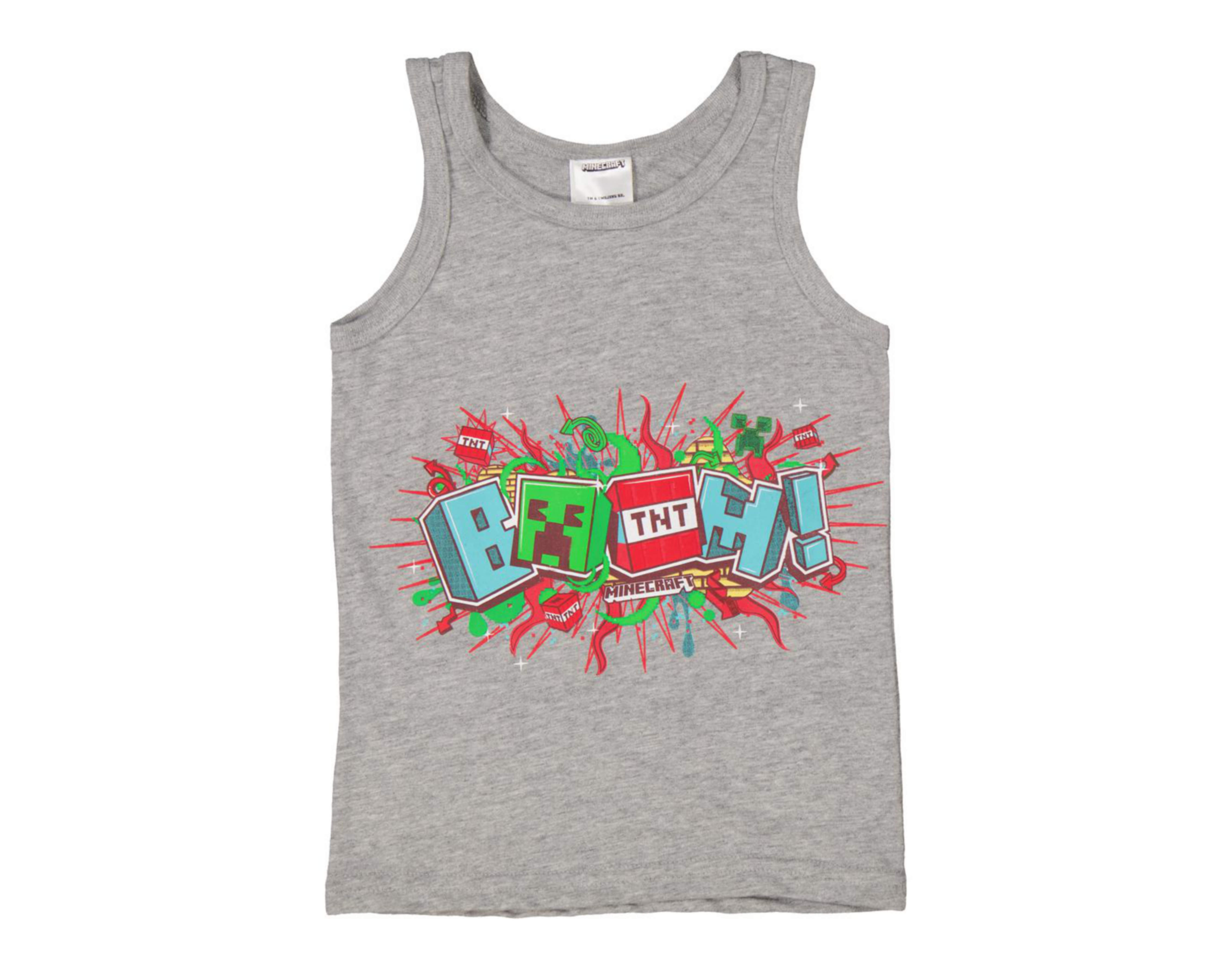 Foto 4 pulgar | Camiseta Minecraft para Niño 2 Piezas