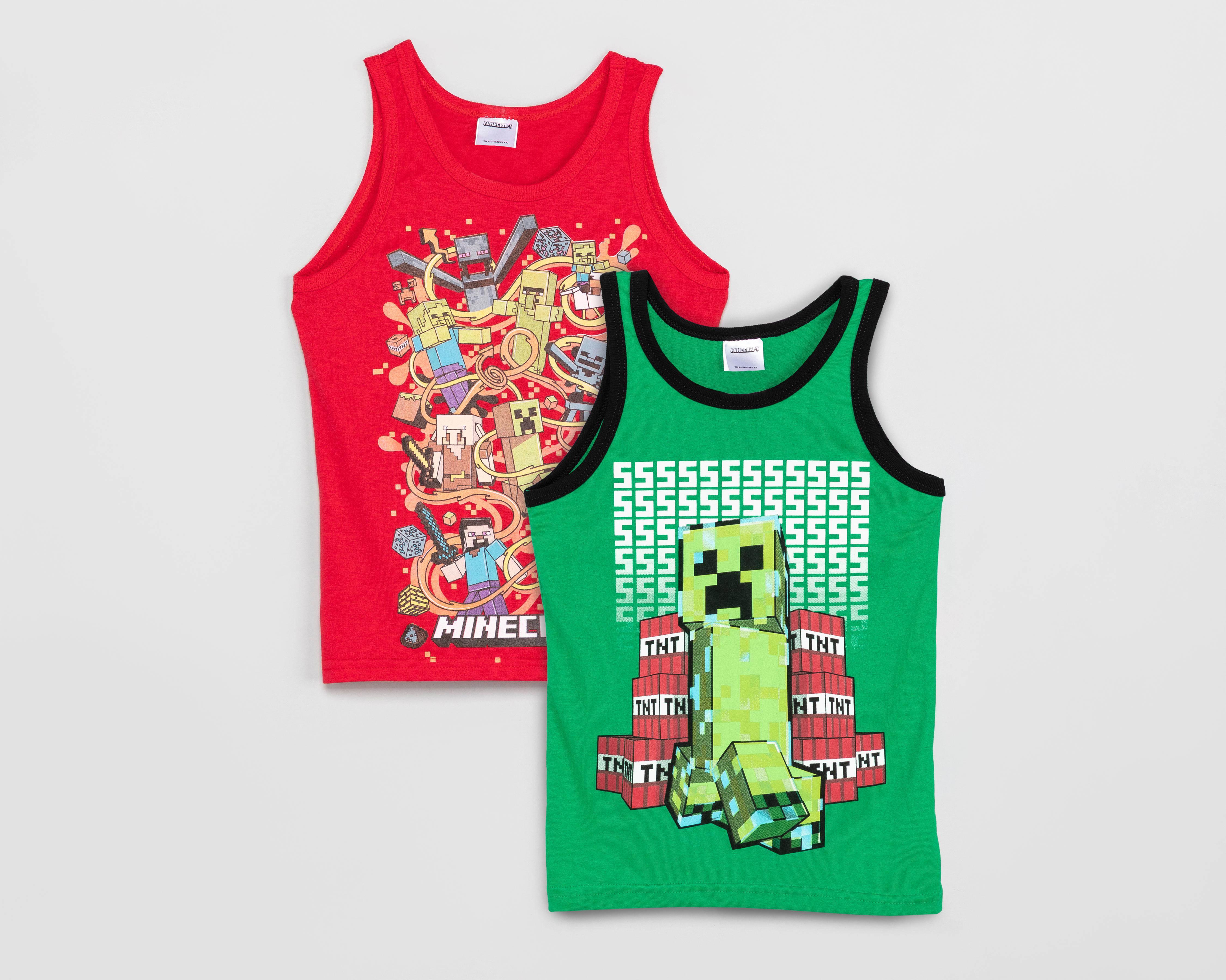 Camiseta Minecraft para Niño 2 Piezas $159