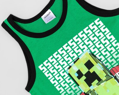 Foto 3 | Camiseta Minecraft para Niño 2 Piezas