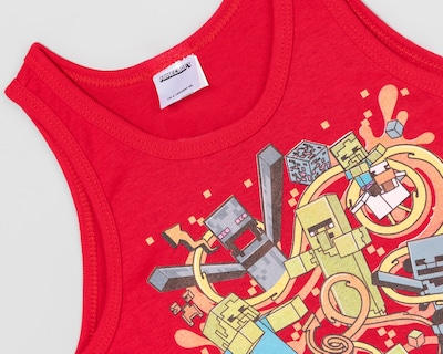 Foto 4 | Camiseta Minecraft para Niño 2 Piezas
