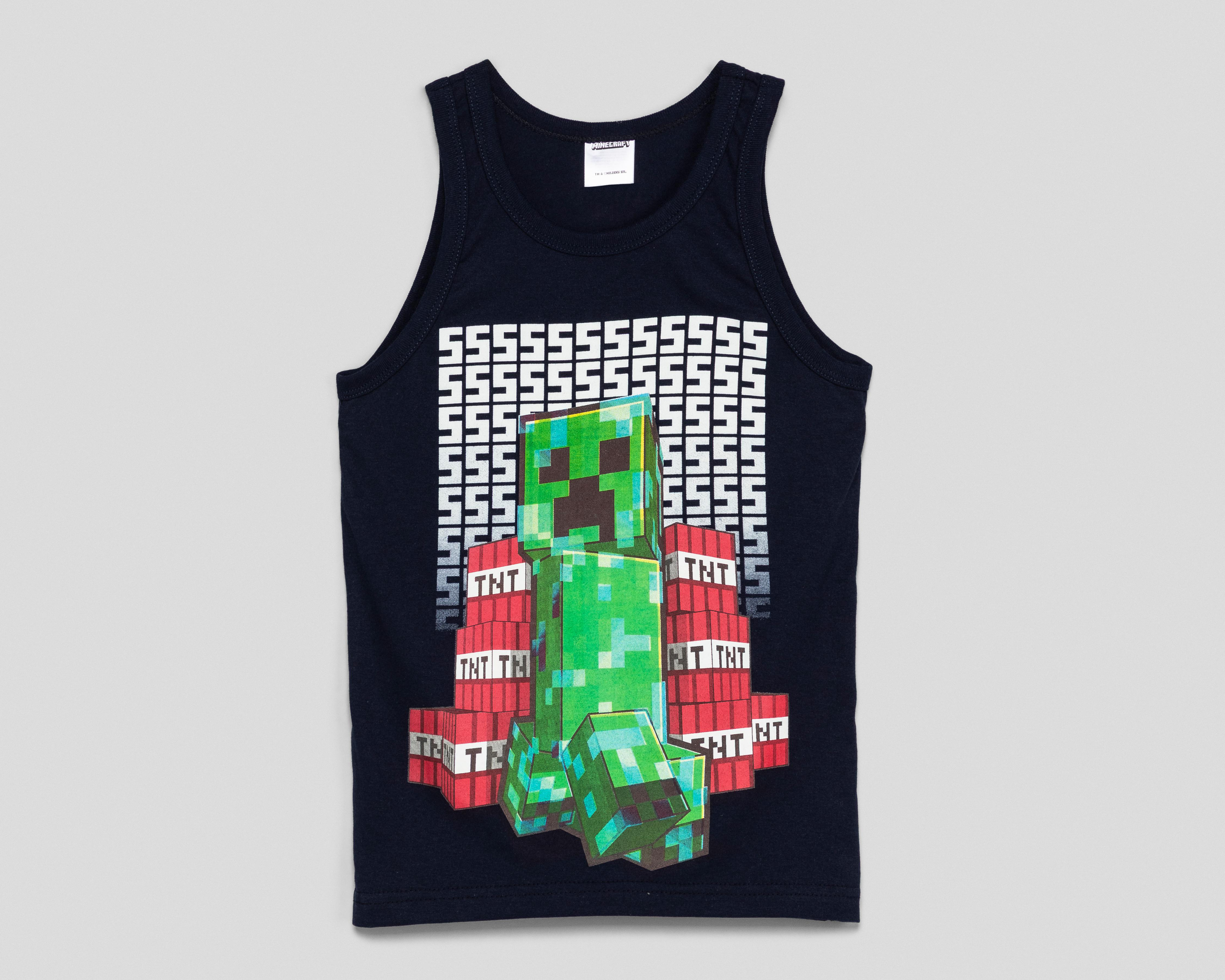Foto 2 pulgar | Camiseta Minecraft para Niño
