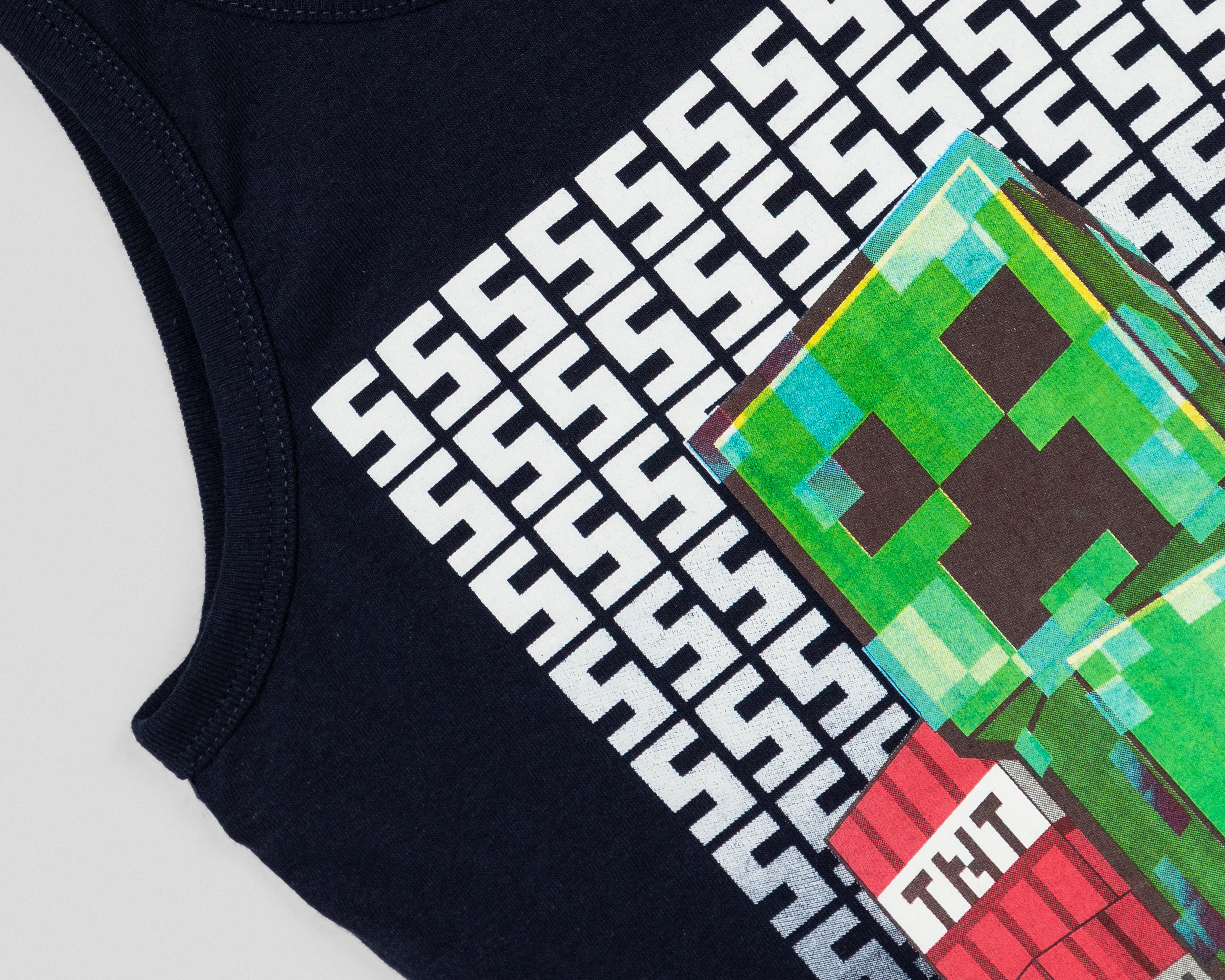 Foto 4 pulgar | Camiseta Minecraft para Niño