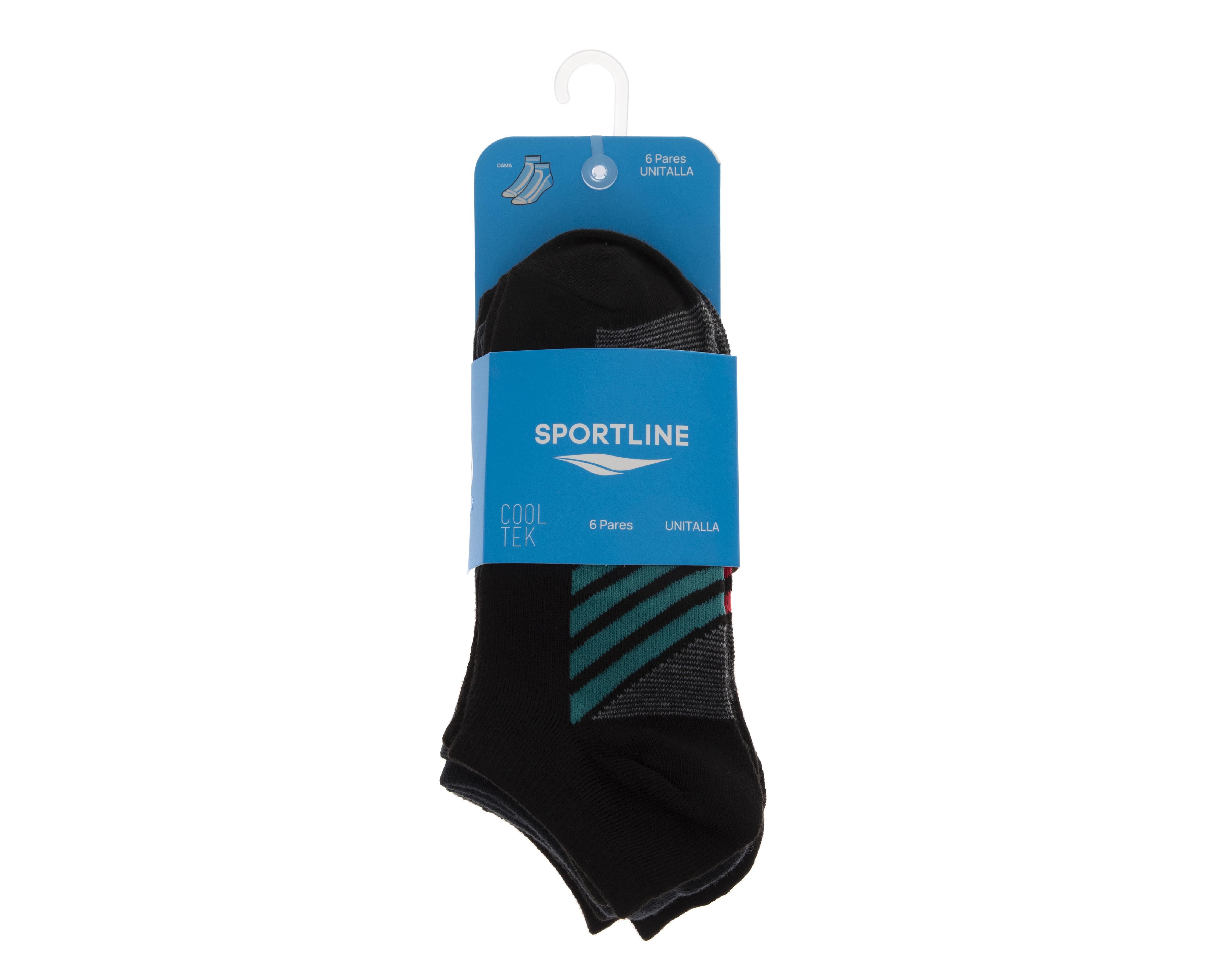 Foto 4 pulgar | Calcetas Deportivas Sportline Cooltek para Mujer 6 Pares