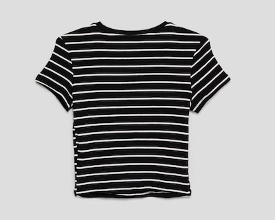 Foto 2 | Playera Cuello Redondo Negra Refill para Mujer