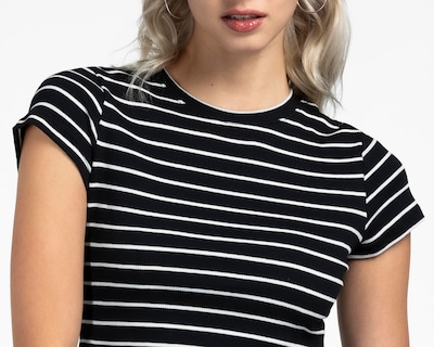 Foto 4 | Playera Cuello Redondo Negra Refill para Mujer