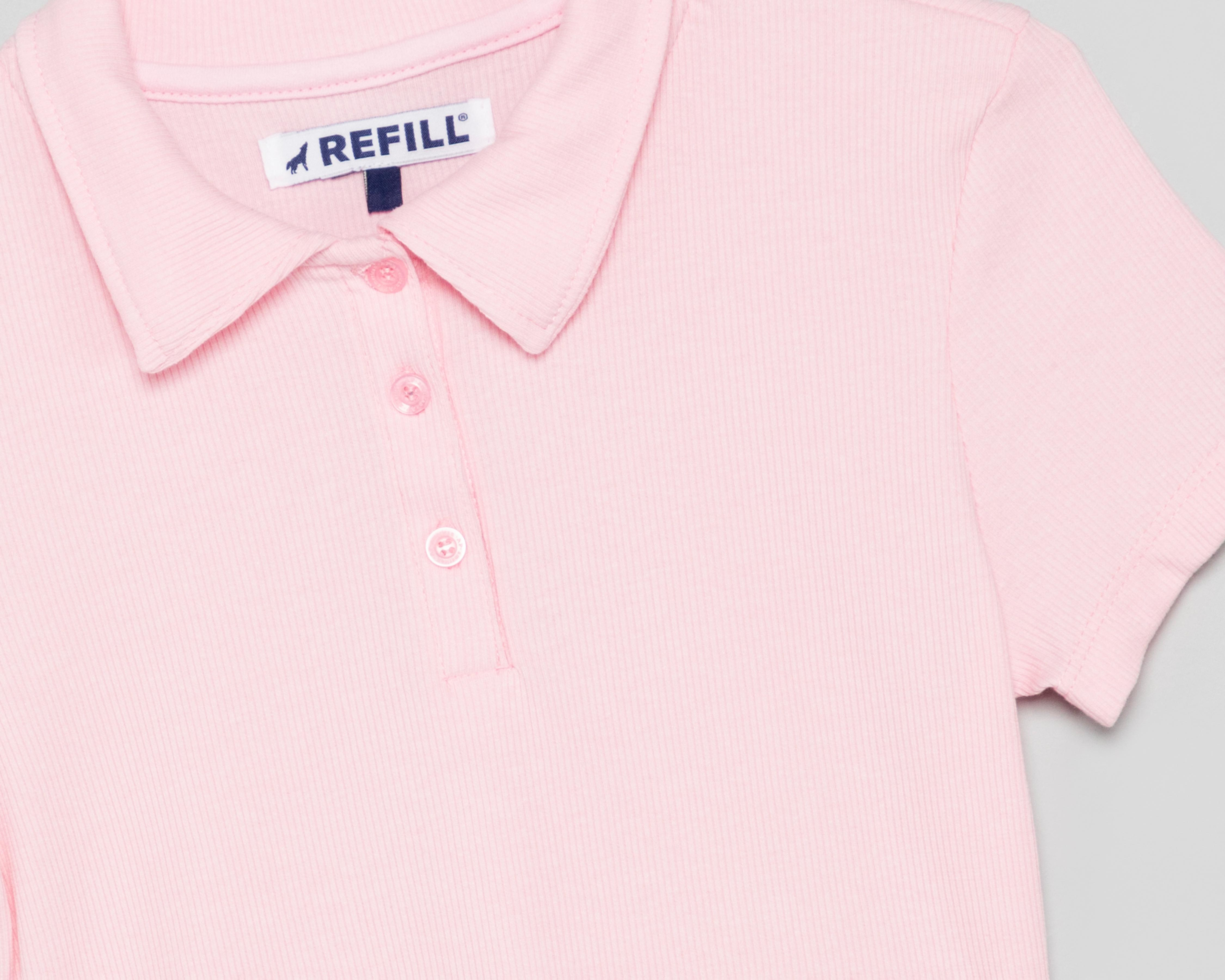 Foto 3 | Playera Polo Refill para Mujer