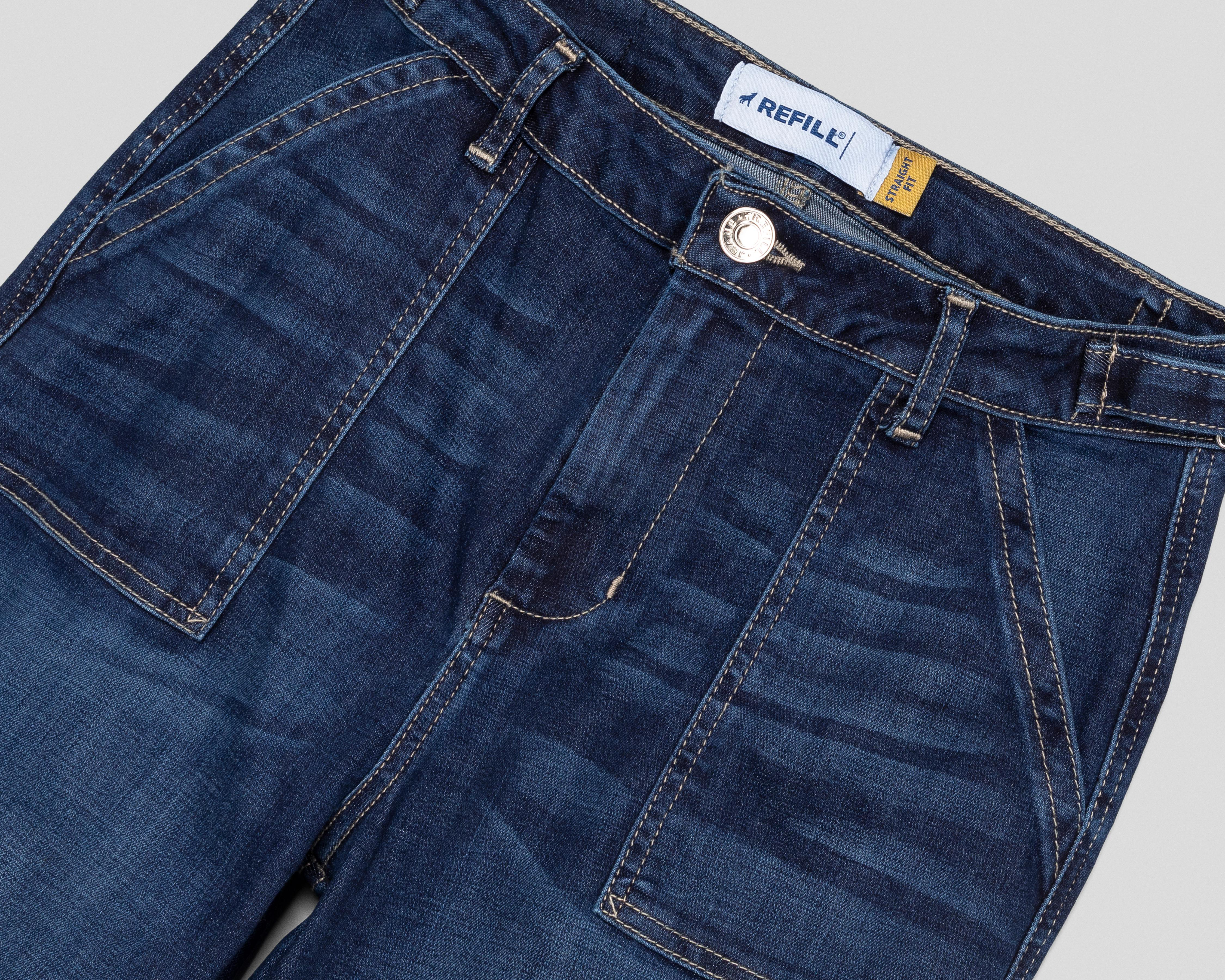 Foto 4 pulgar | Jeans Recto Refill para Mujer