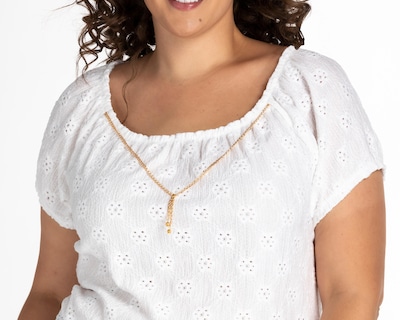 Foto 4 | Blusa Lady Sun Blanca con Collar