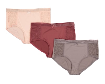 Foto 1 | Pantaleta con Encaje Frescura para Mujer 3 Piezas