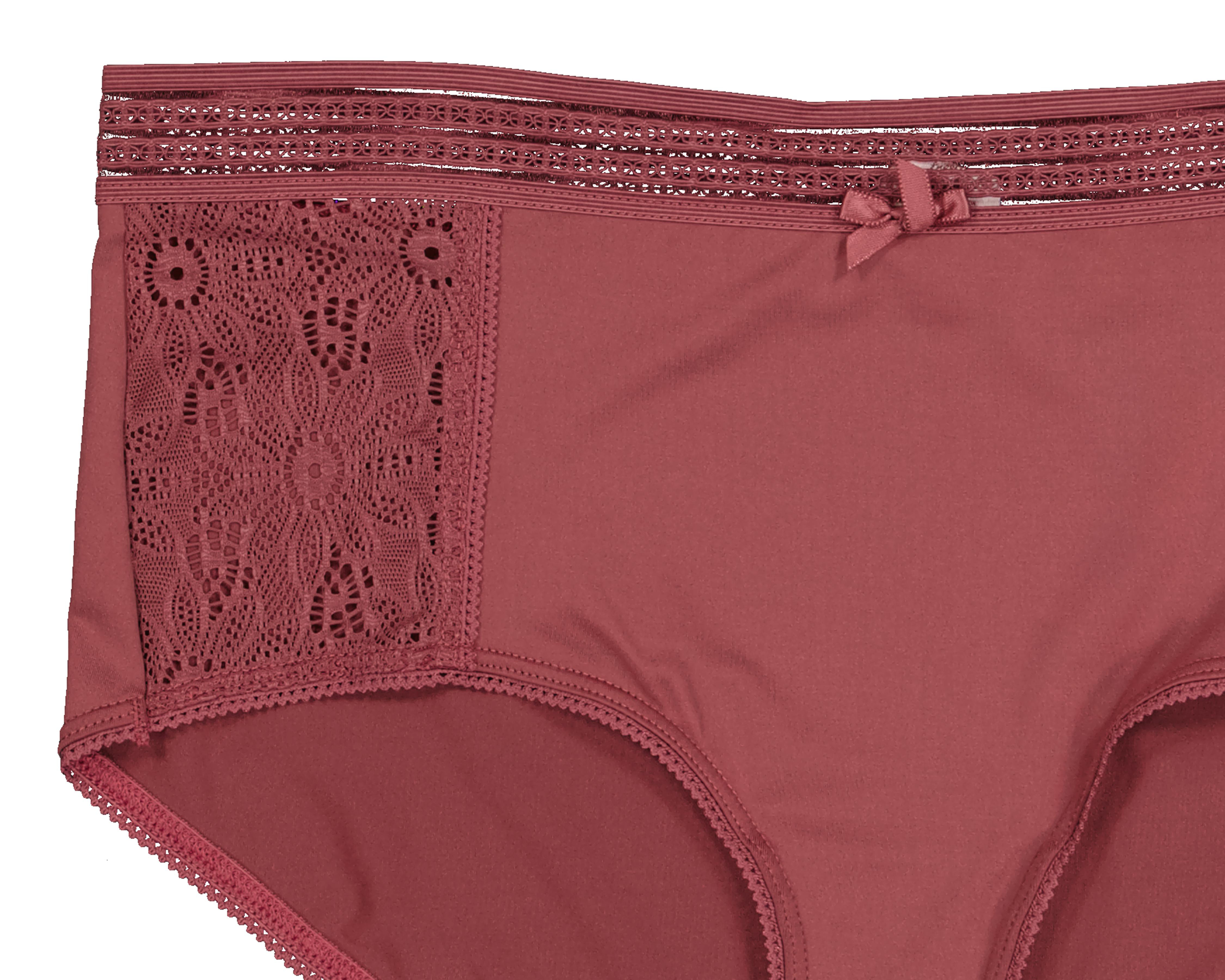 Foto 4 pulgar | Pantaleta con Encaje Frescura para Mujer 3 Piezas