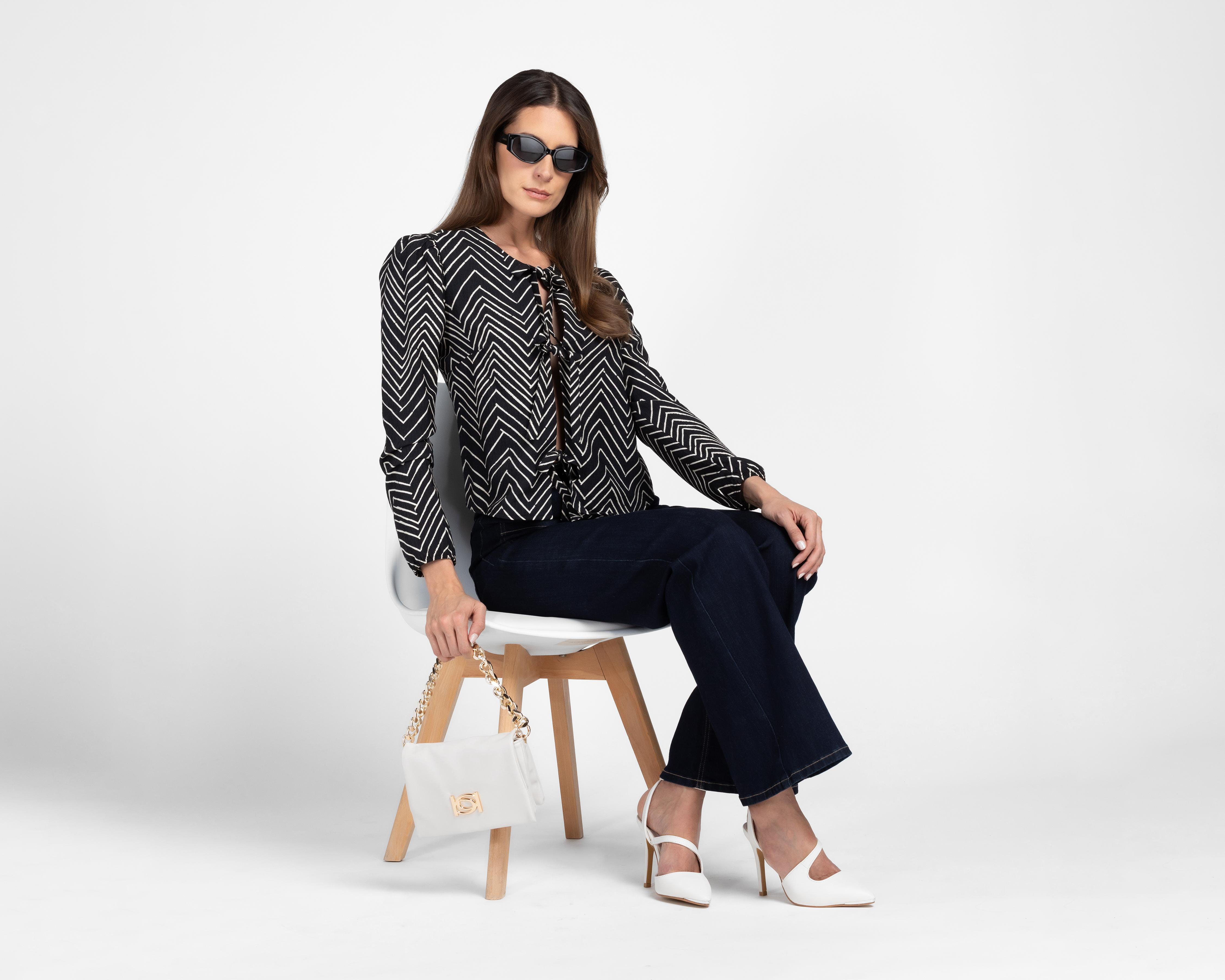 Foto 2 | Blusa Manga Larga Sahara para Mujer